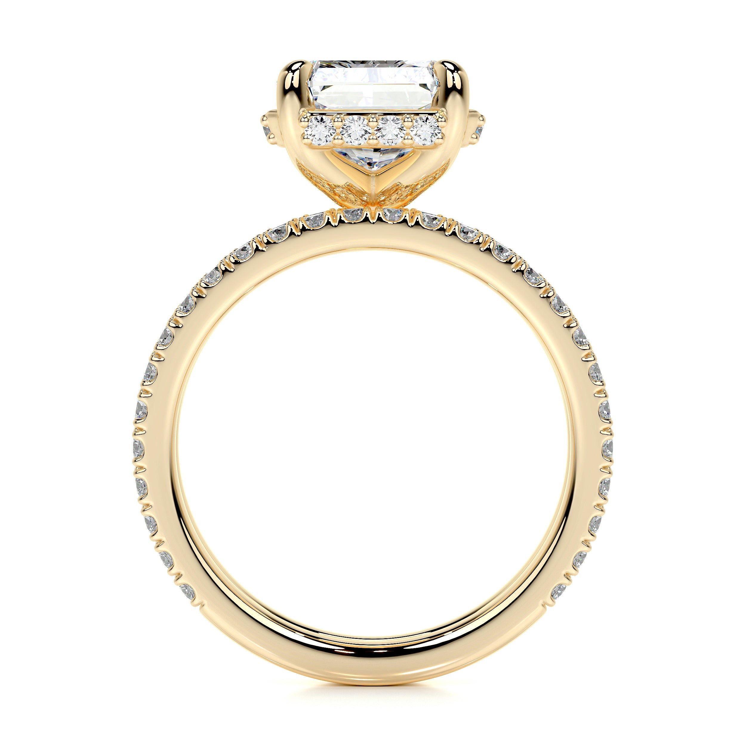 Luna Lab Grown Diamond Bridal Set -18K Yellow Gold (RTS)