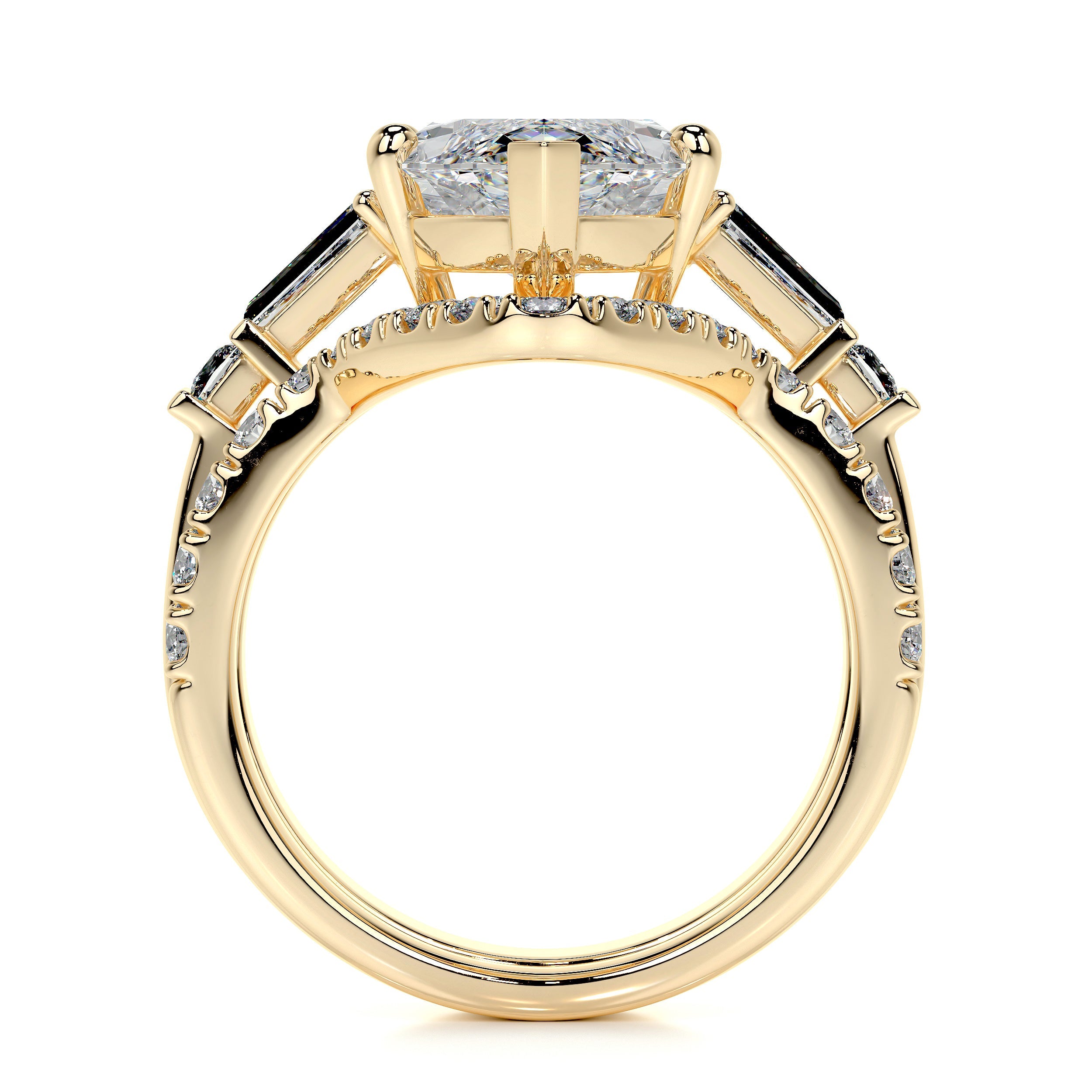 Tessa Lab Grown Diamond Bridal Set -18K Yellow Gold (RTS)