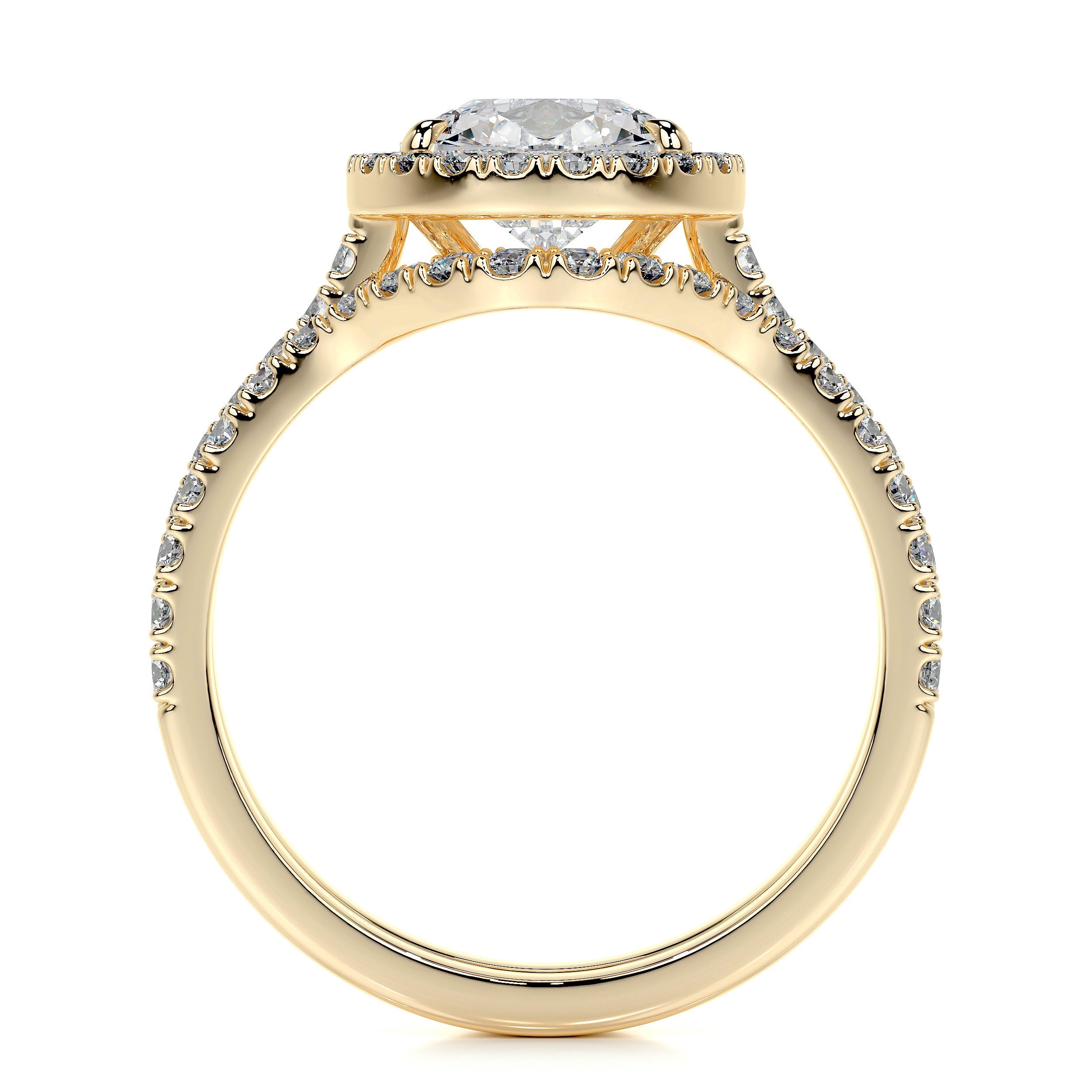 Sophia Lab Grown Diamond Bridal Set -18K Yellow Gold (RTS)