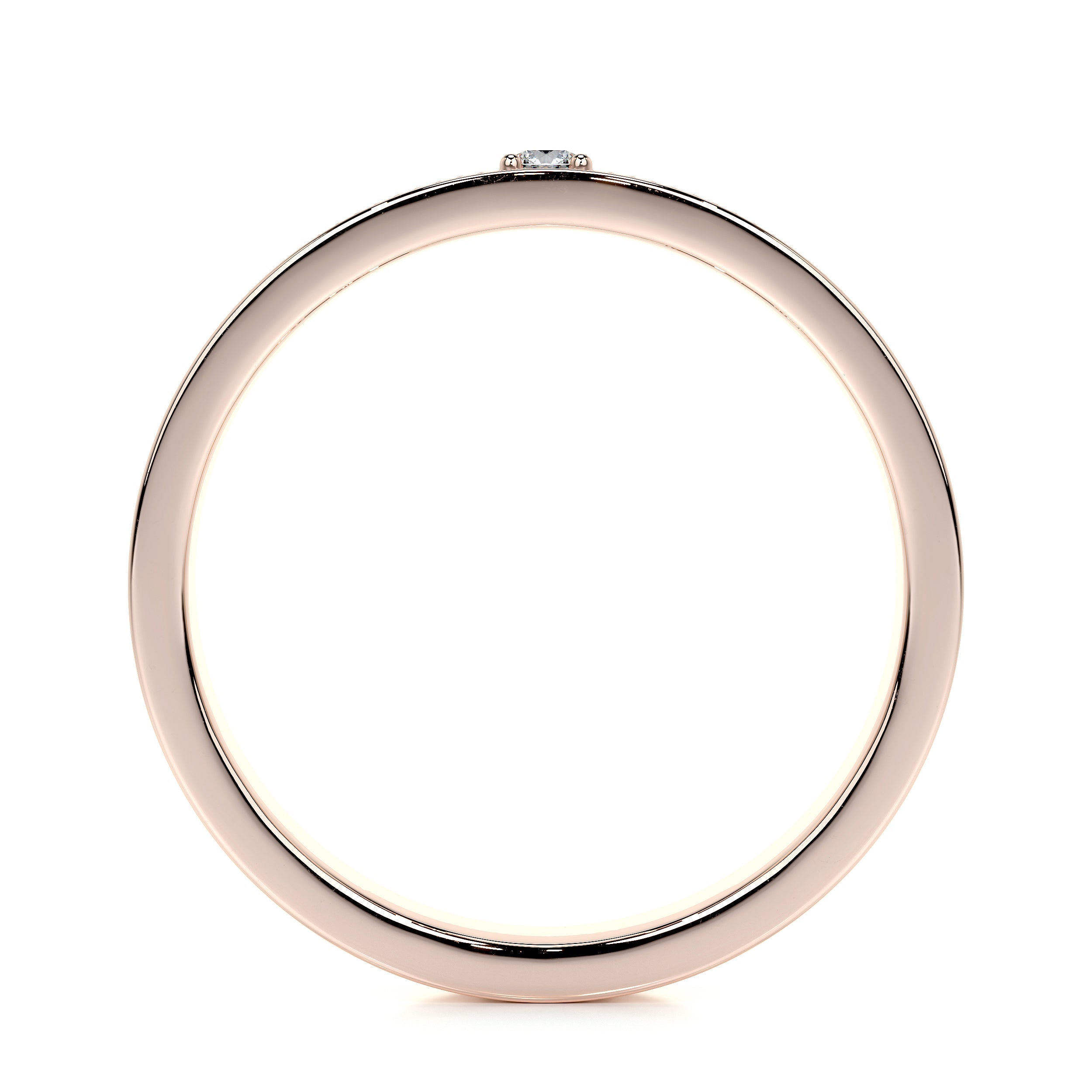 Sherry Lab Grown Diamond Wedding Ring (0.02 Carat) -14K Rose Gold (RTS)
