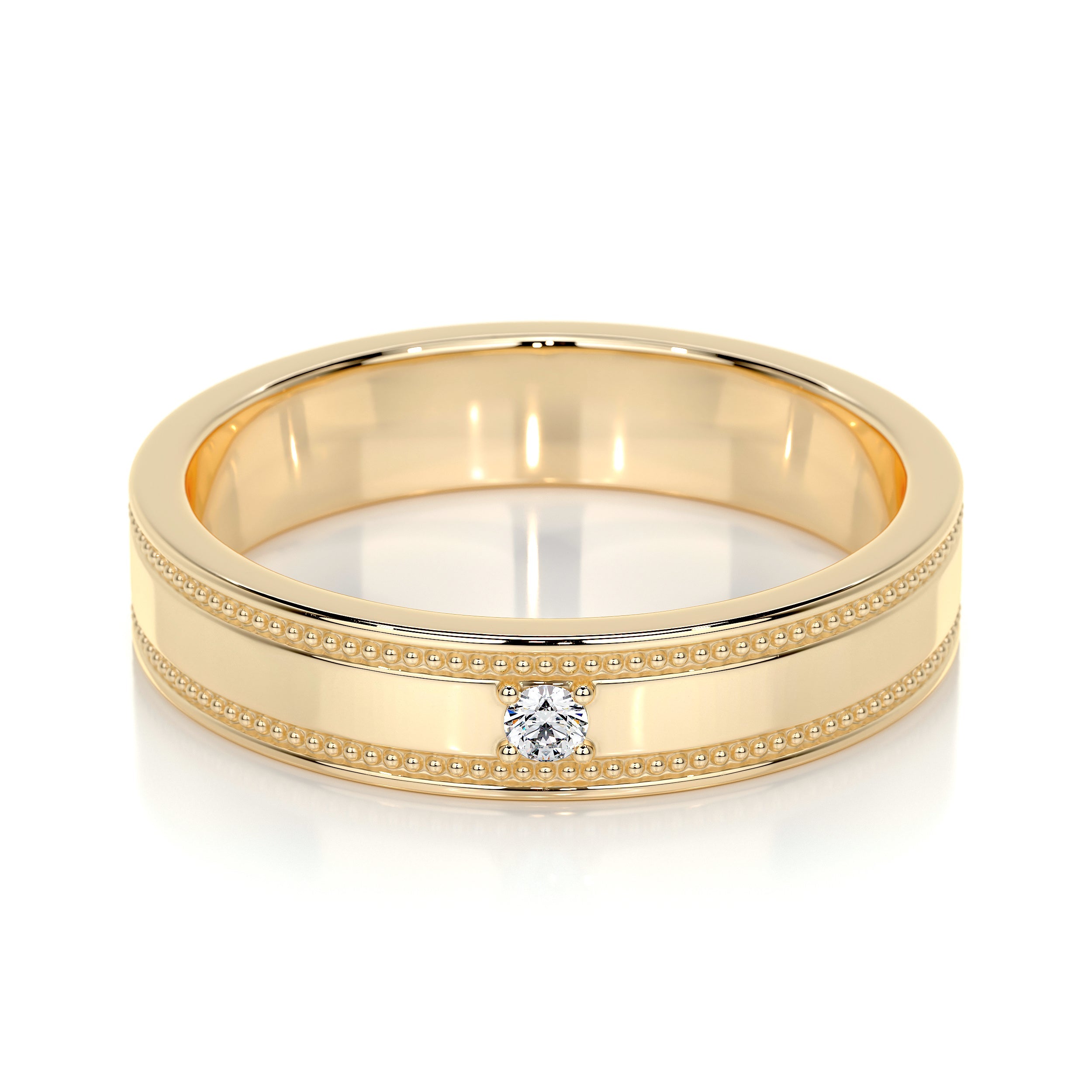Sherry Lab Grown Diamond Wedding Ring (0.02 Carat) -18K Yellow Gold (RTS)