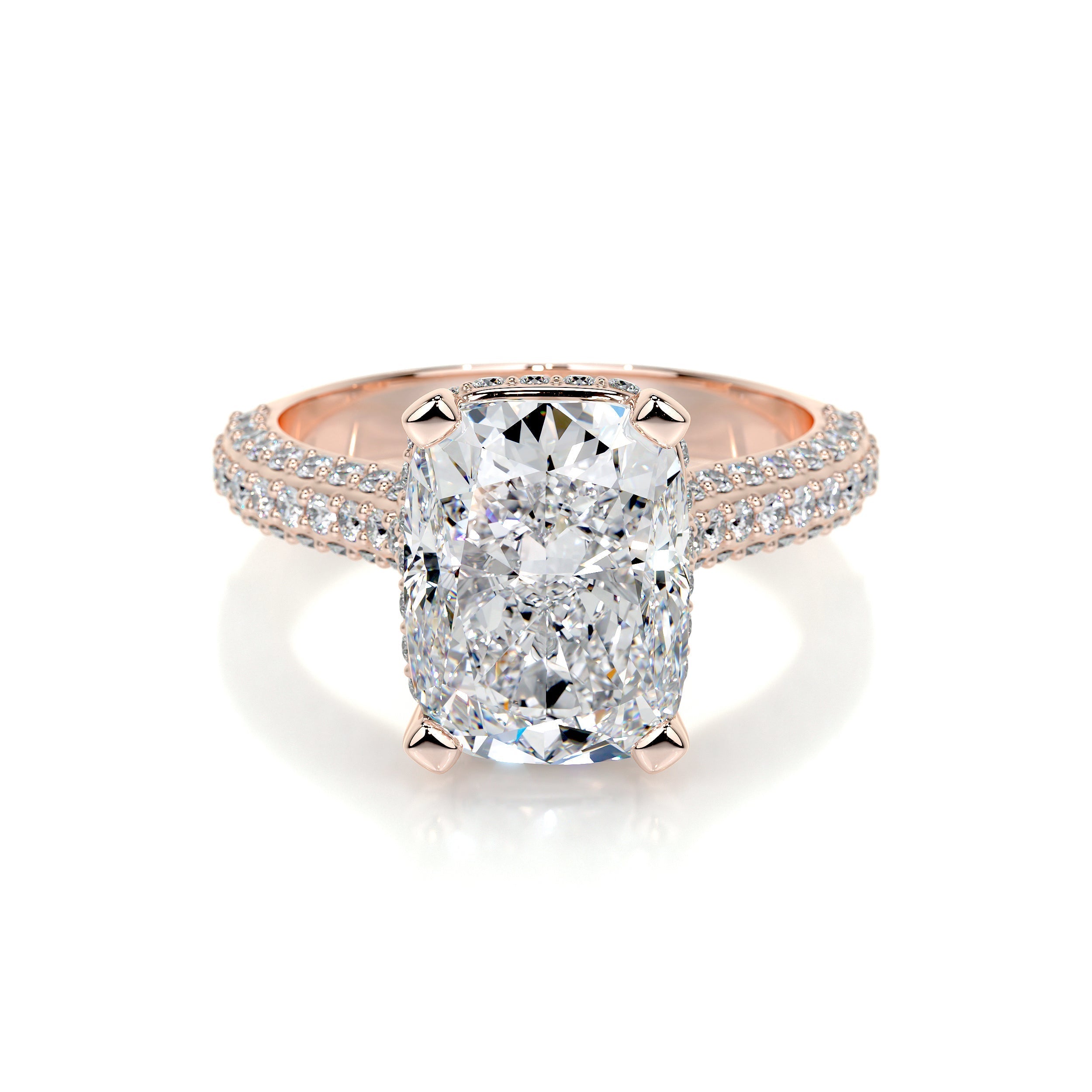 Joana Lab Grown Diamond Ring (3 Carat) -14K Rose Gold