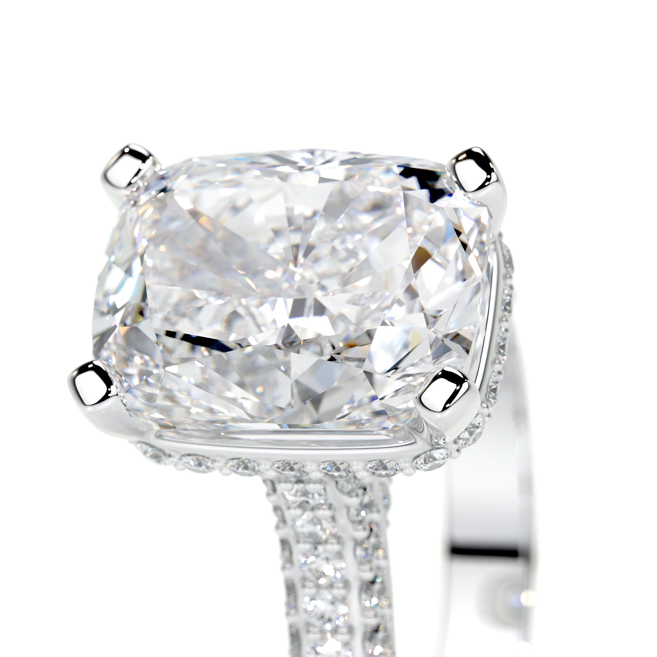 Joana Lab Grown Diamond Ring (3 Carat) -14K White Gold