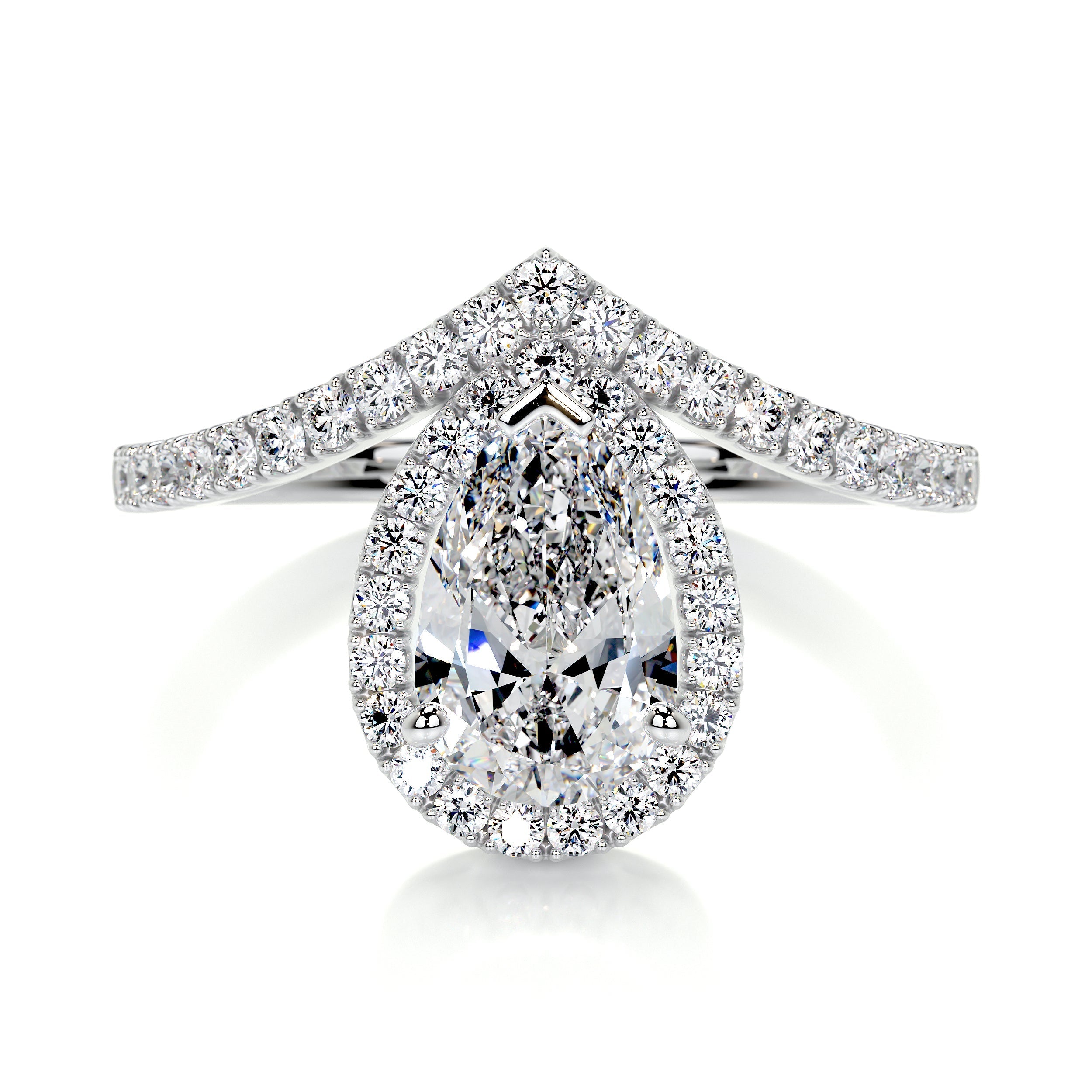 Miranda Lab Grown Diamond Ring (1.55 Carat) -14K White Gold