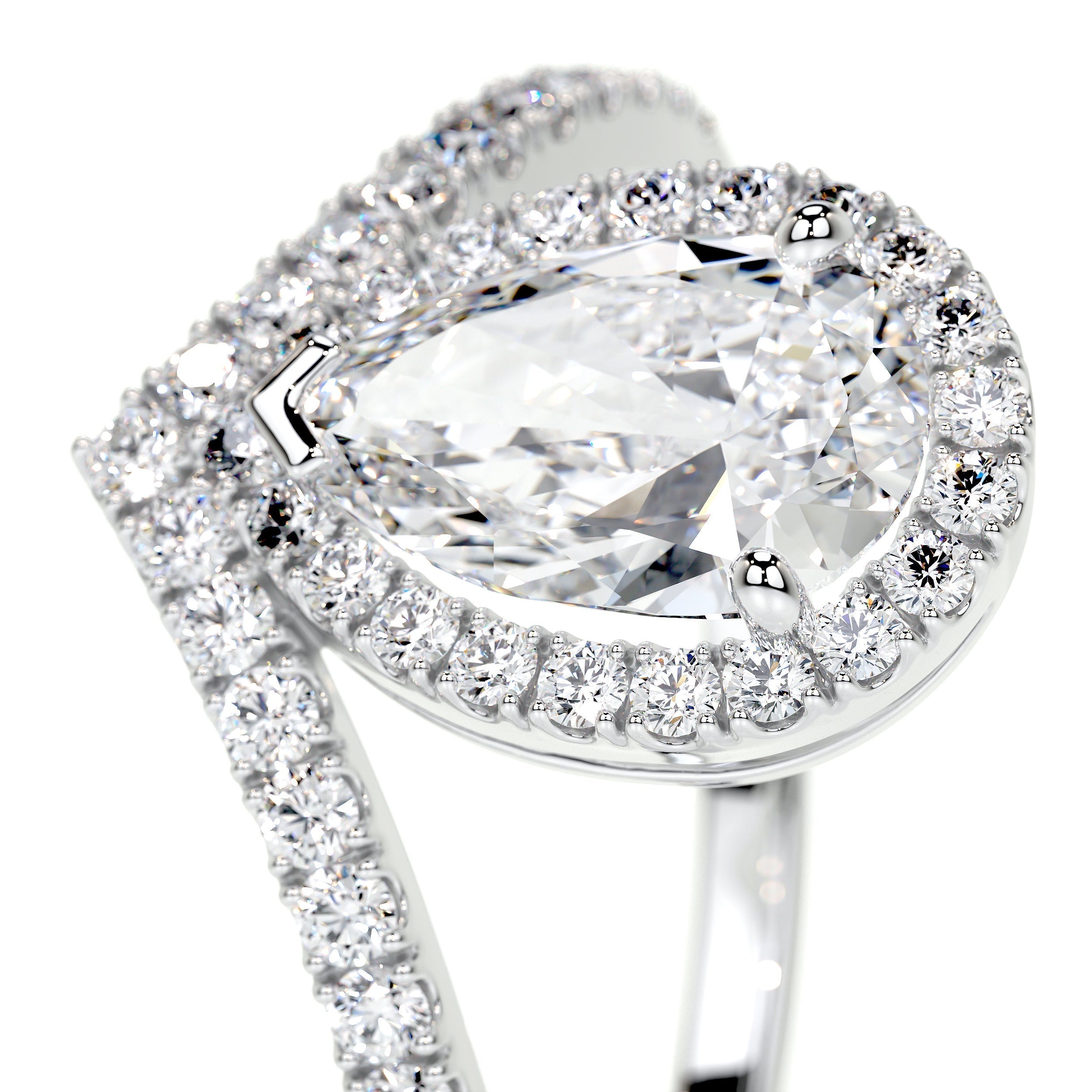 Miranda Lab Grown Diamond Ring (1.55 Carat) -14K White Gold