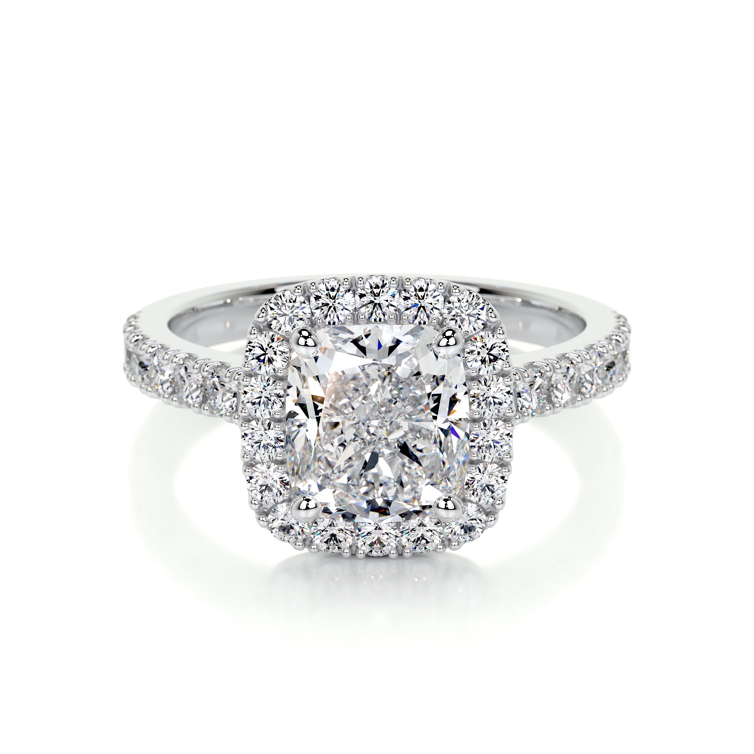 Celeste Lab Grown Diamond Ring (2 Carat) -14K White Gold