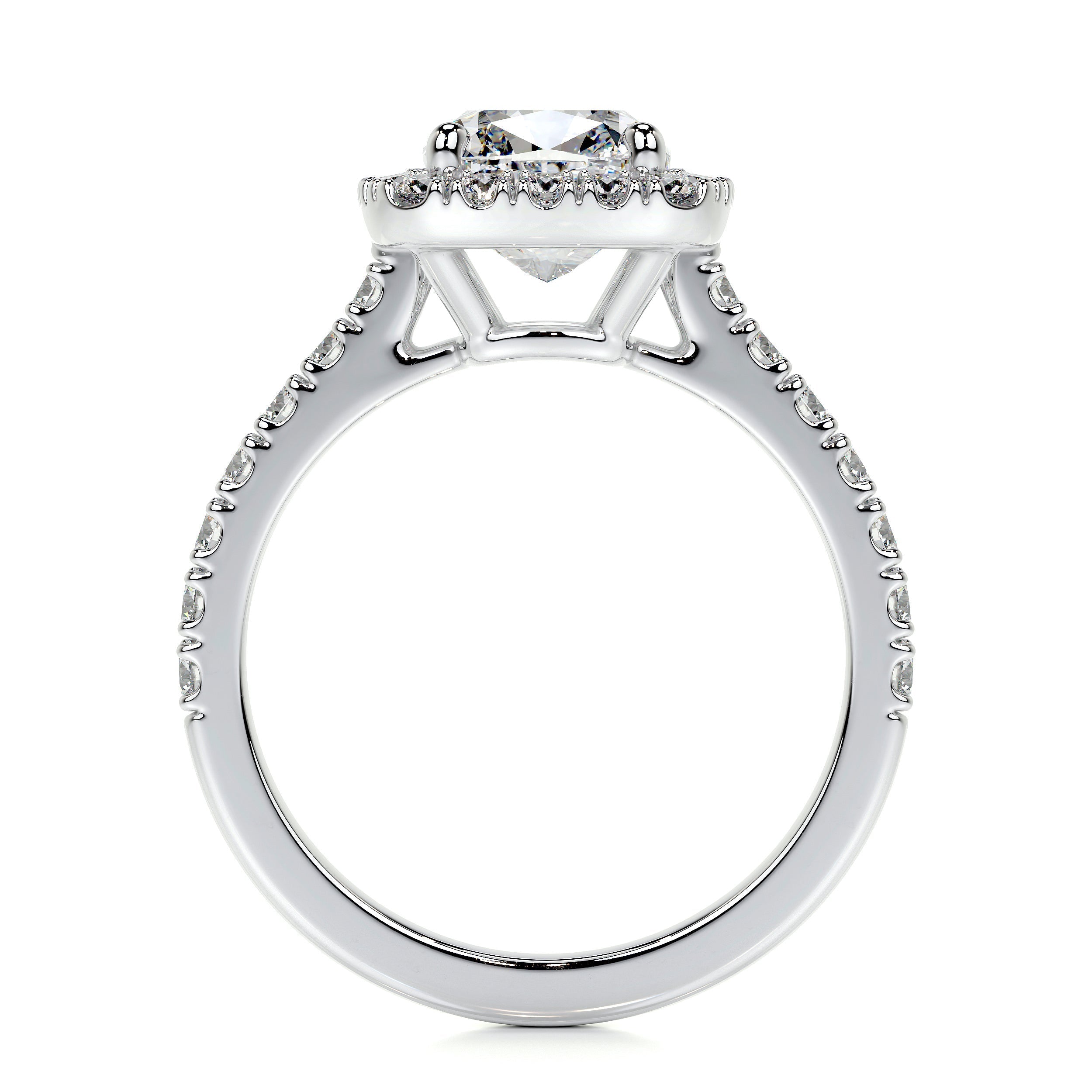 Celeste Lab Grown Diamond Ring (2 Carat) -14K White Gold
