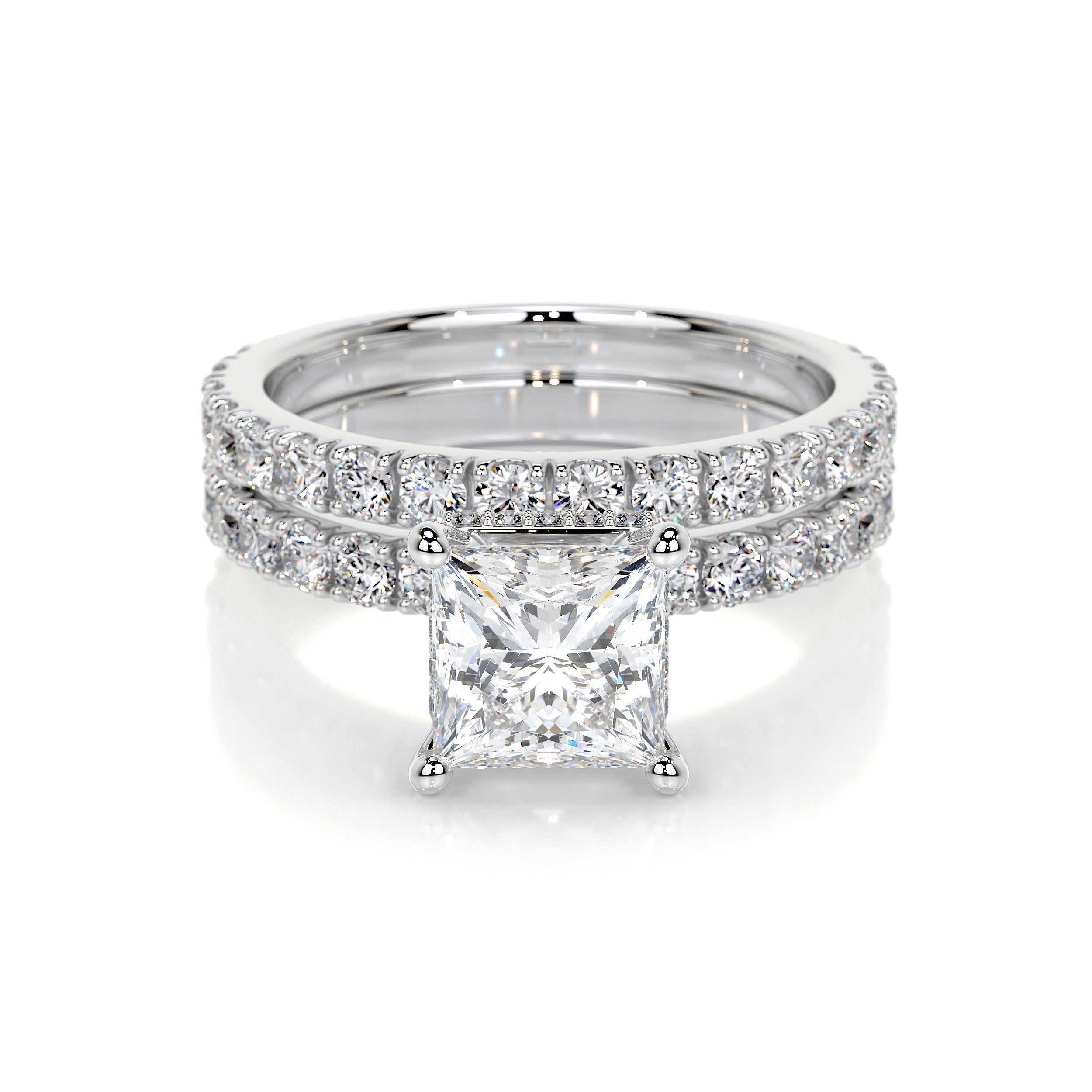 Valentina Lab Grown Diamond Bridal Set -14K White Gold (RTS)