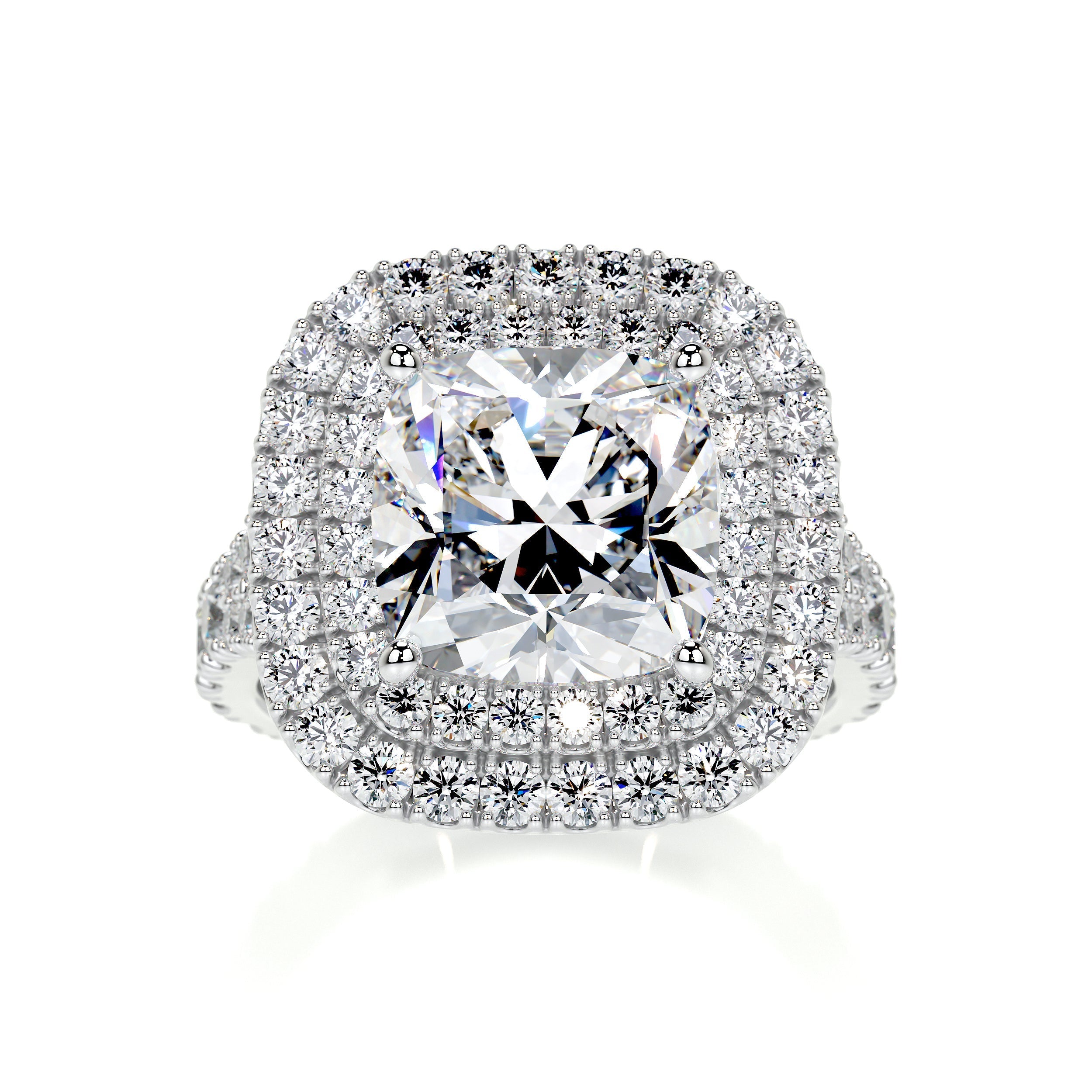 Marley Lab Grown Diamond Ring (4 Carat) - 14K White Gold