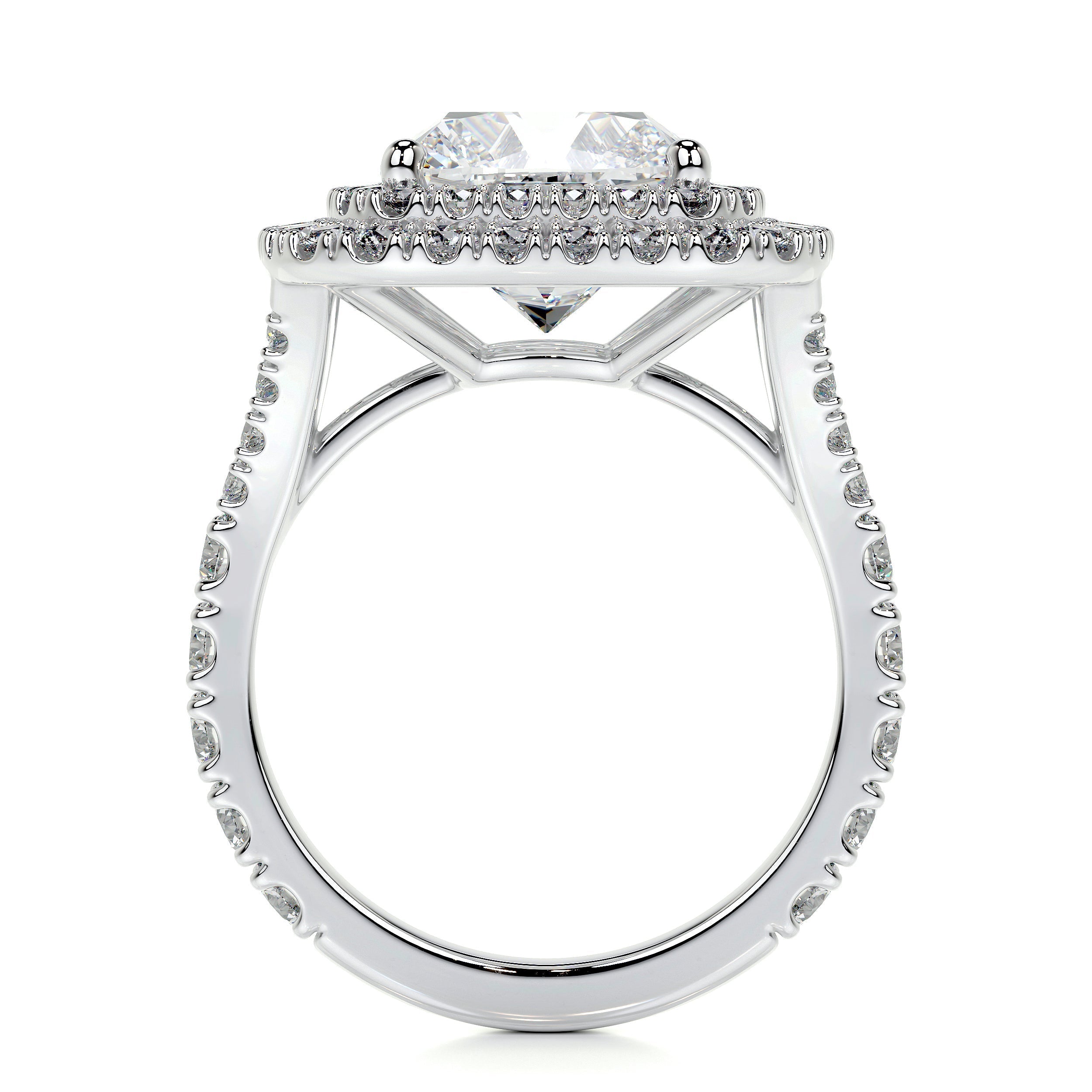 Marley Lab Grown Diamond Ring (4 Carat) - 14K White Gold