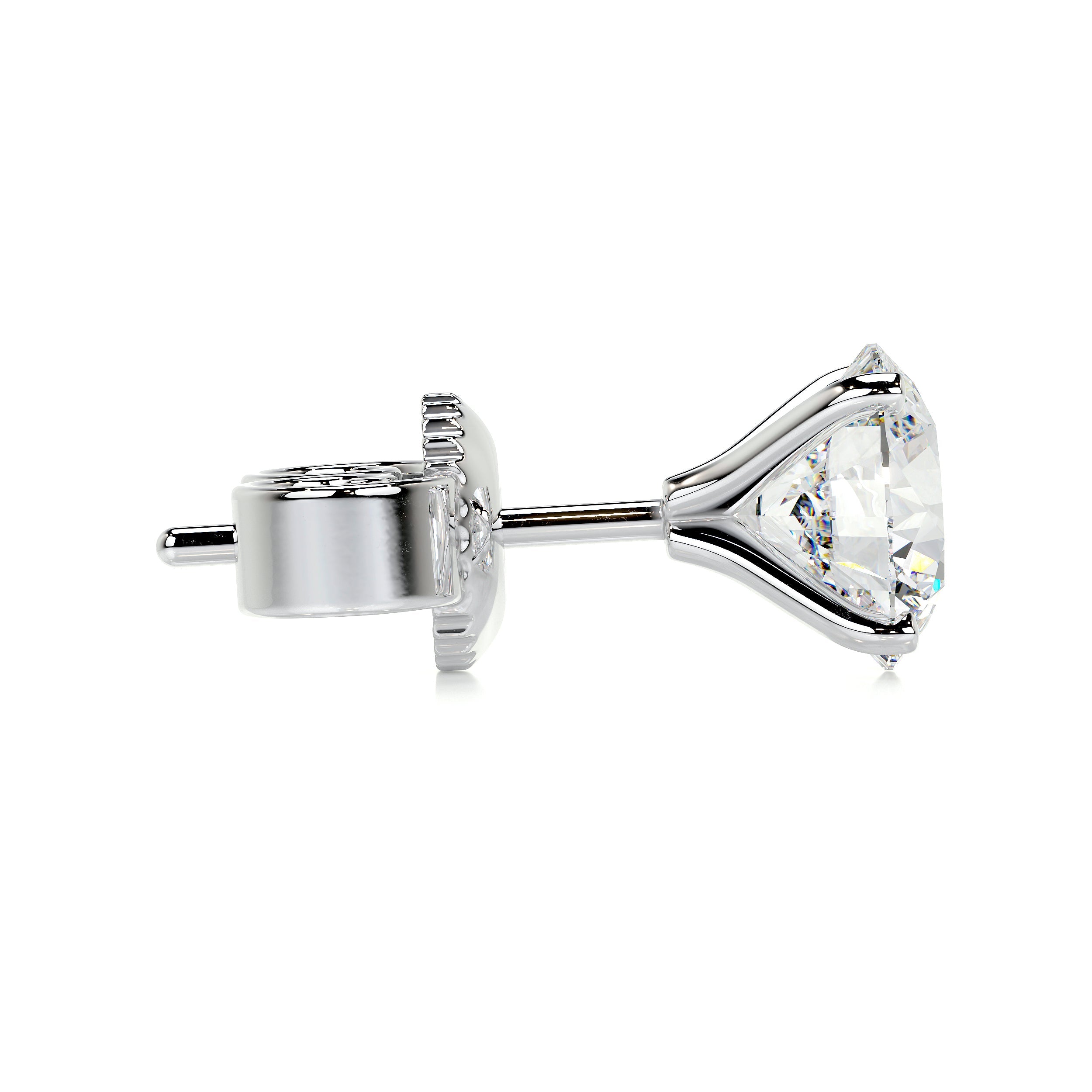 Allen Diamond Earrings -14K White Gold (RTS)