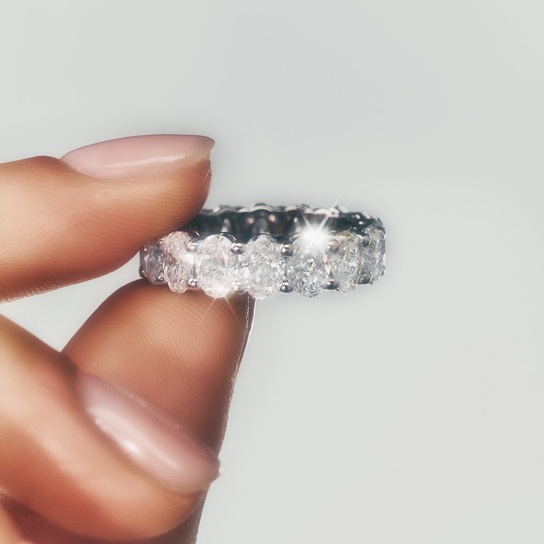Julia Lab Grown Diamond Wedding Ring -14K White Gold (RTS)