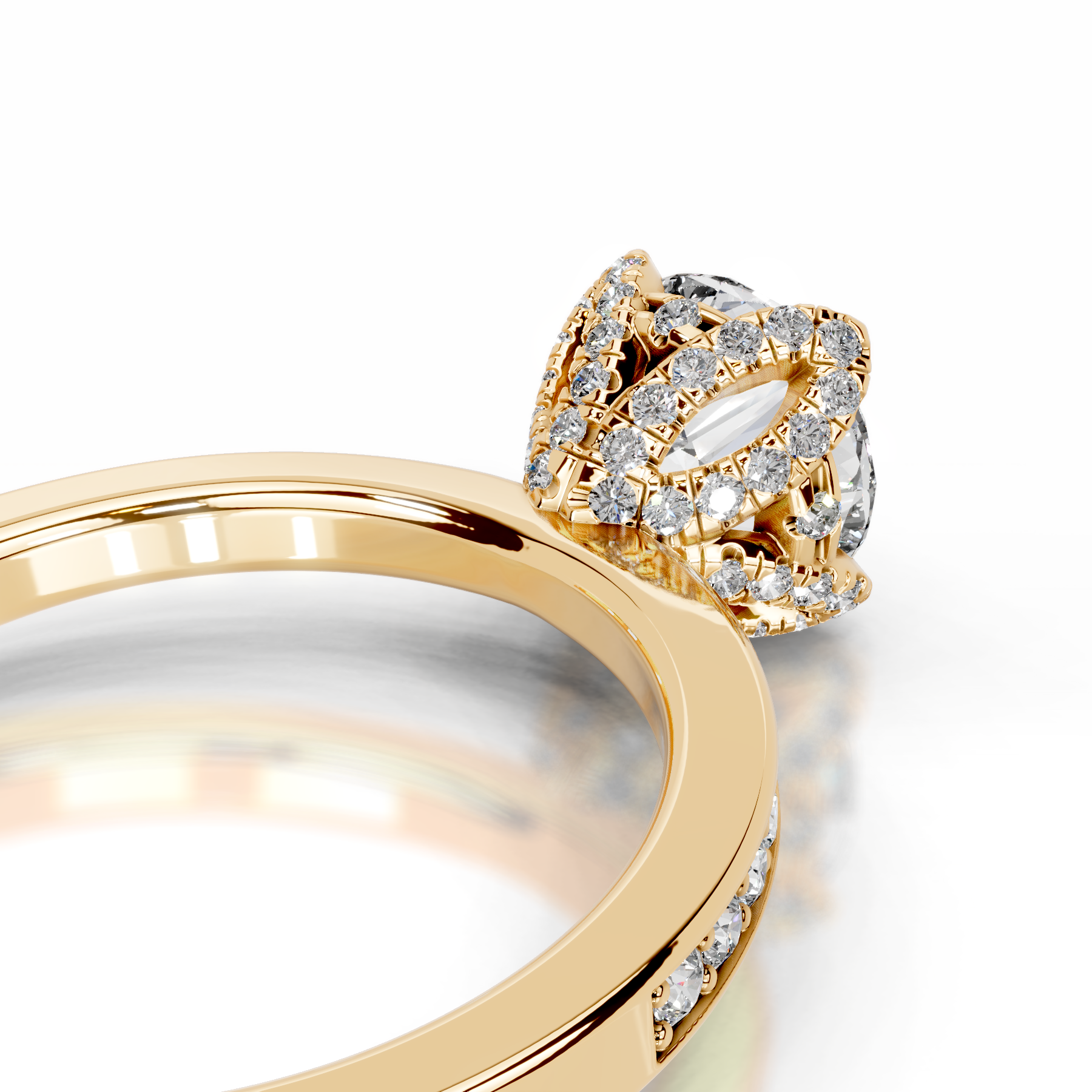 Daria Diamond Engagement Ring (1.85 Carat) -18K Yellow Gold