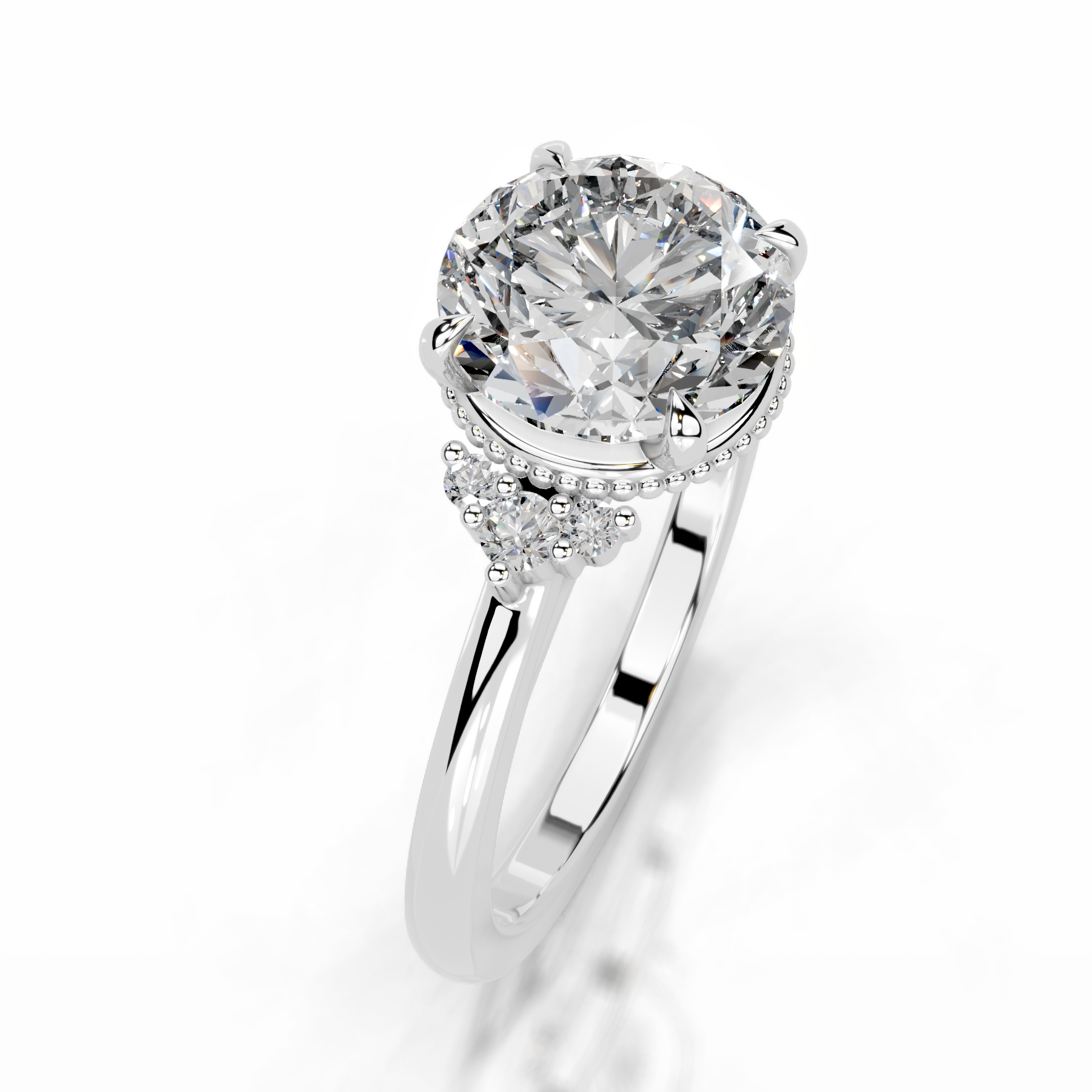 Natasha Lab Grown Diamond Ring (2.10 Carat) -Platinum