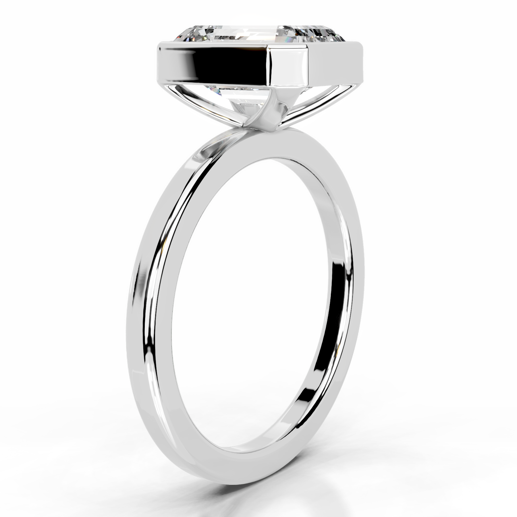 Dima Diamond Engagement Ring (2 Carat) -14K White Gold