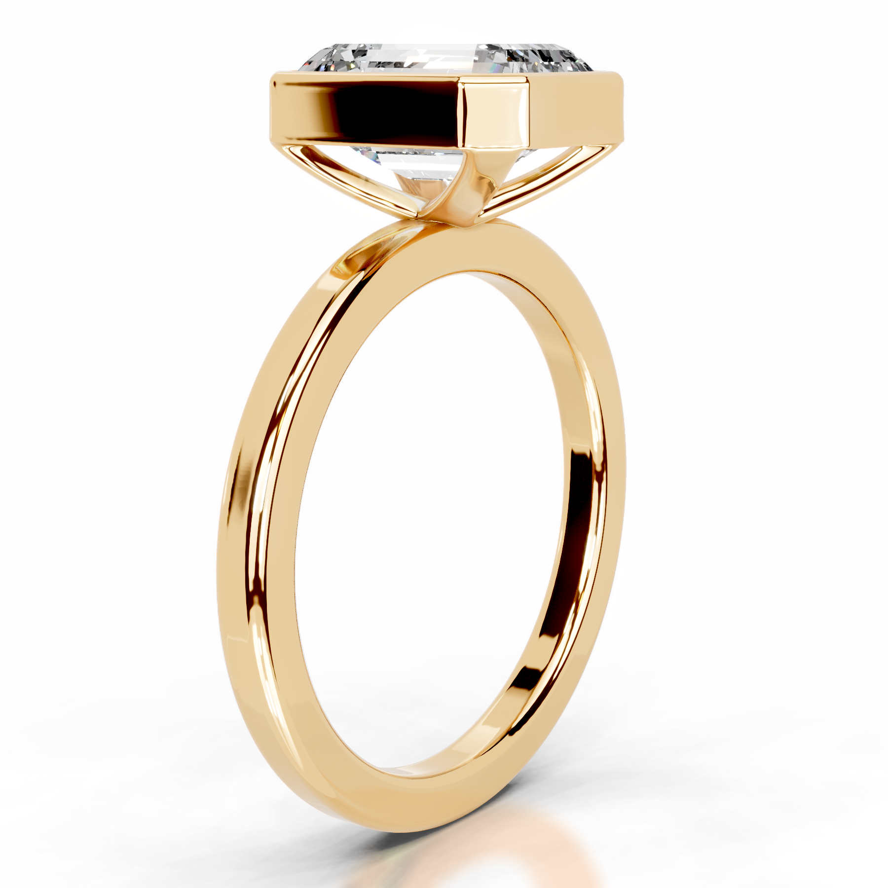 Dima Lab Grown Diamond Ring (2 Carat) -18K Yellow Gold