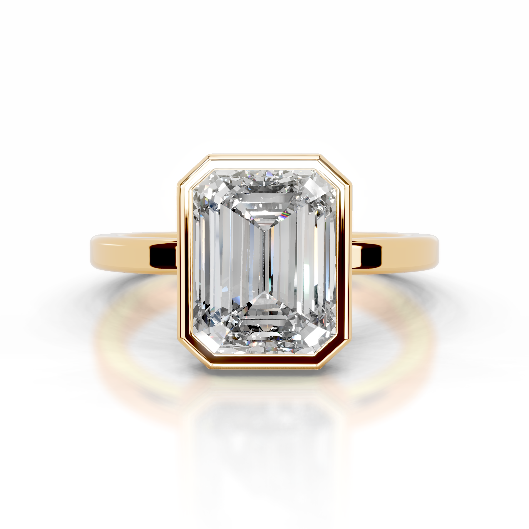 Dima Lab Grown Diamond Ring (2 Carat) -18K Yellow Gold