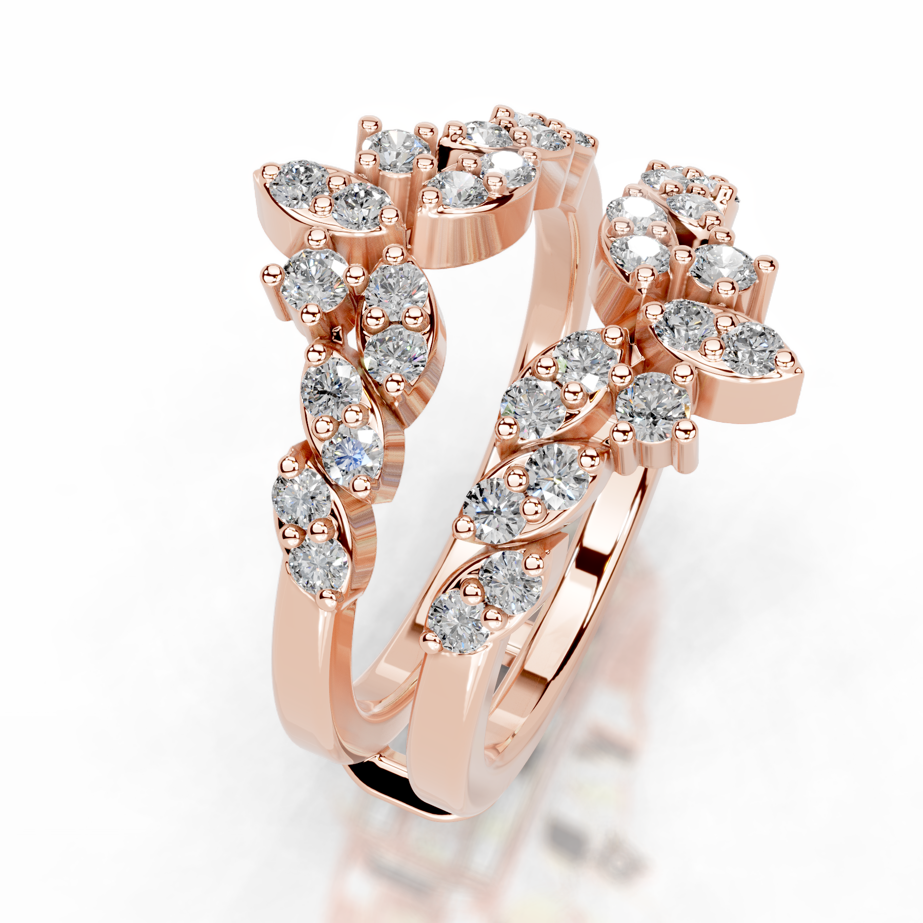 Nikita Diamond Wedding Ring   (0.70 Carat) -14K Rose Gold