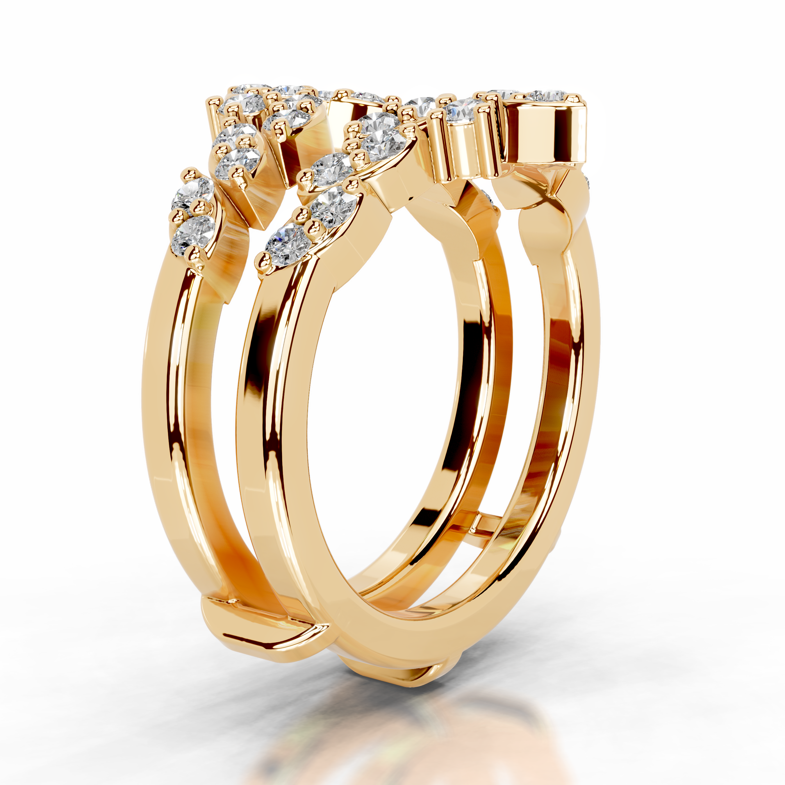 Nikita Diamond Wedding Ring   (0.70 Carat) -18K Yellow Gold