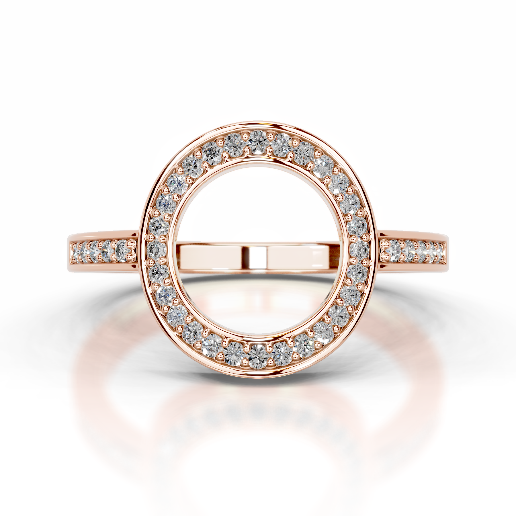 Inessa Lab Grown Diamond Wedding Ring (0.15 Carat) -14K Rose Gold
