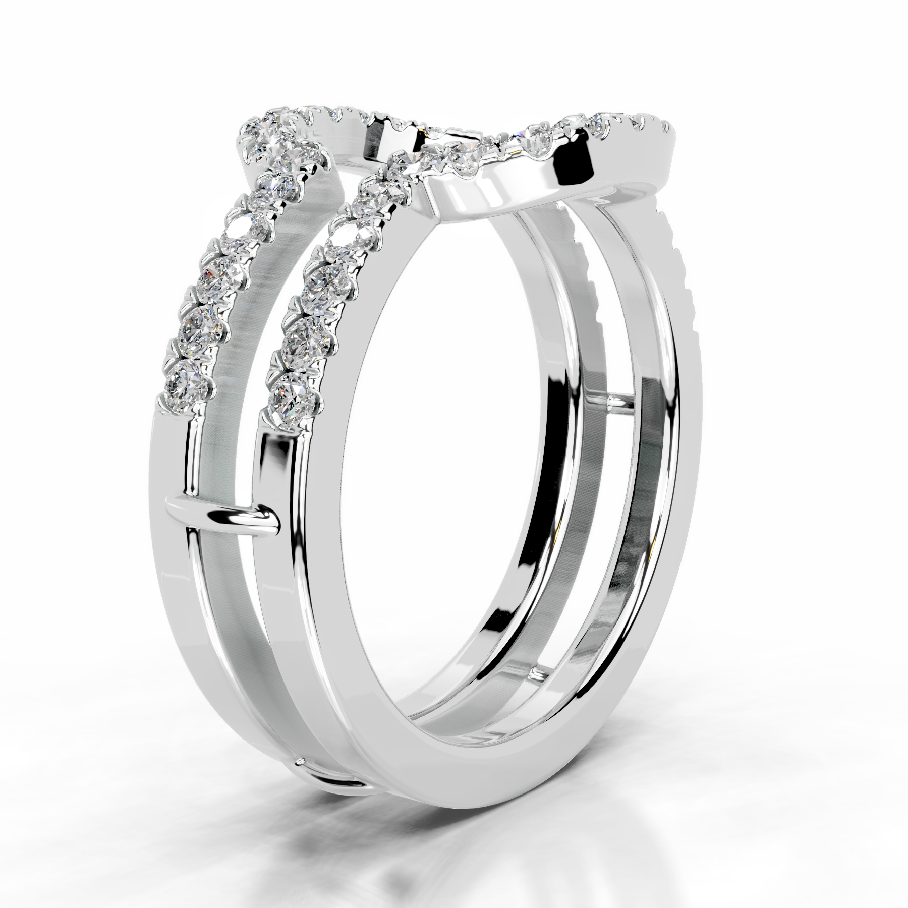 Yana Lab Grown Diamond Wedding Ring (0.50 Carat) -14K White Gold (RTS)
