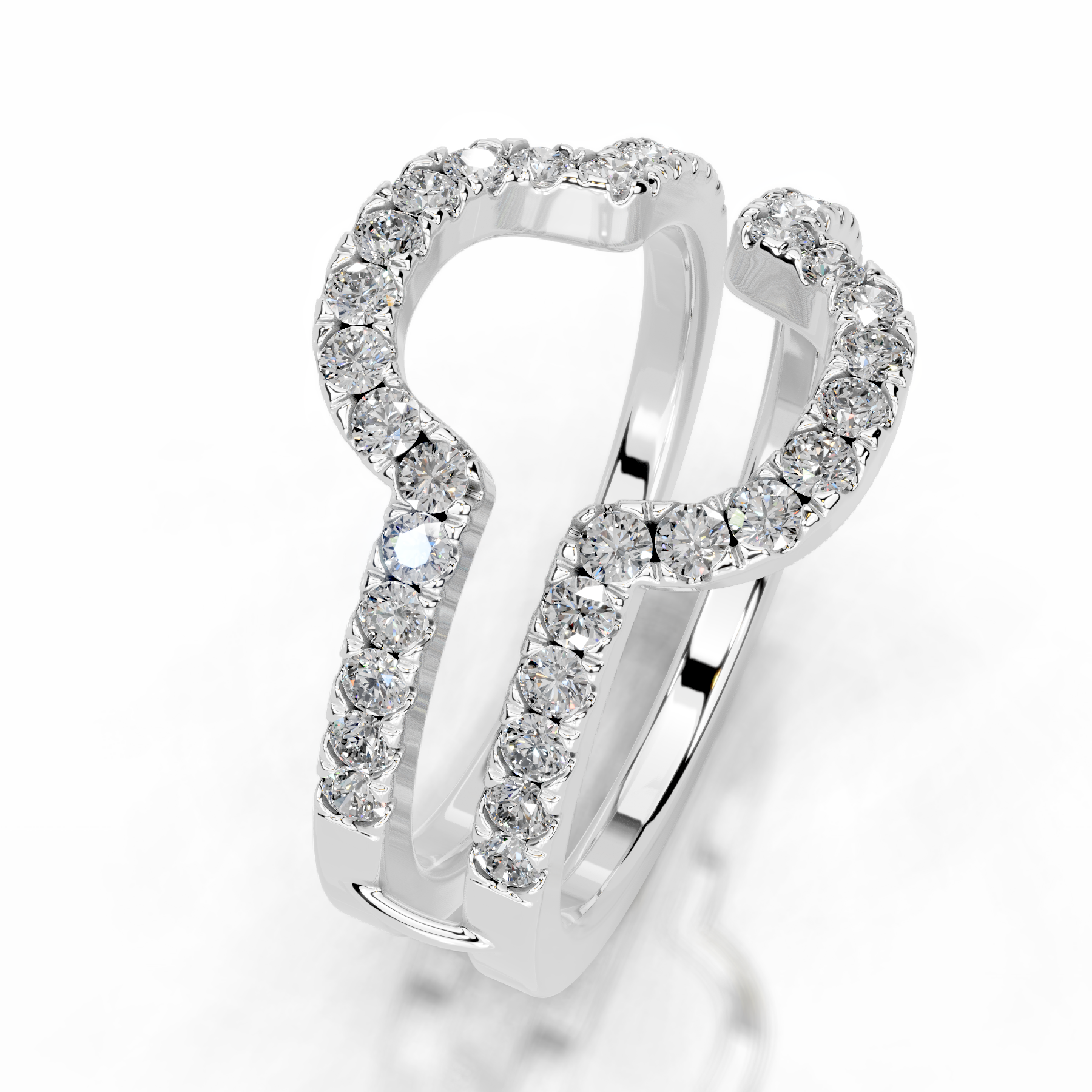 Yana Lab Grown Diamond Wedding Ring (0.50 Carat) -14K White Gold (RTS)