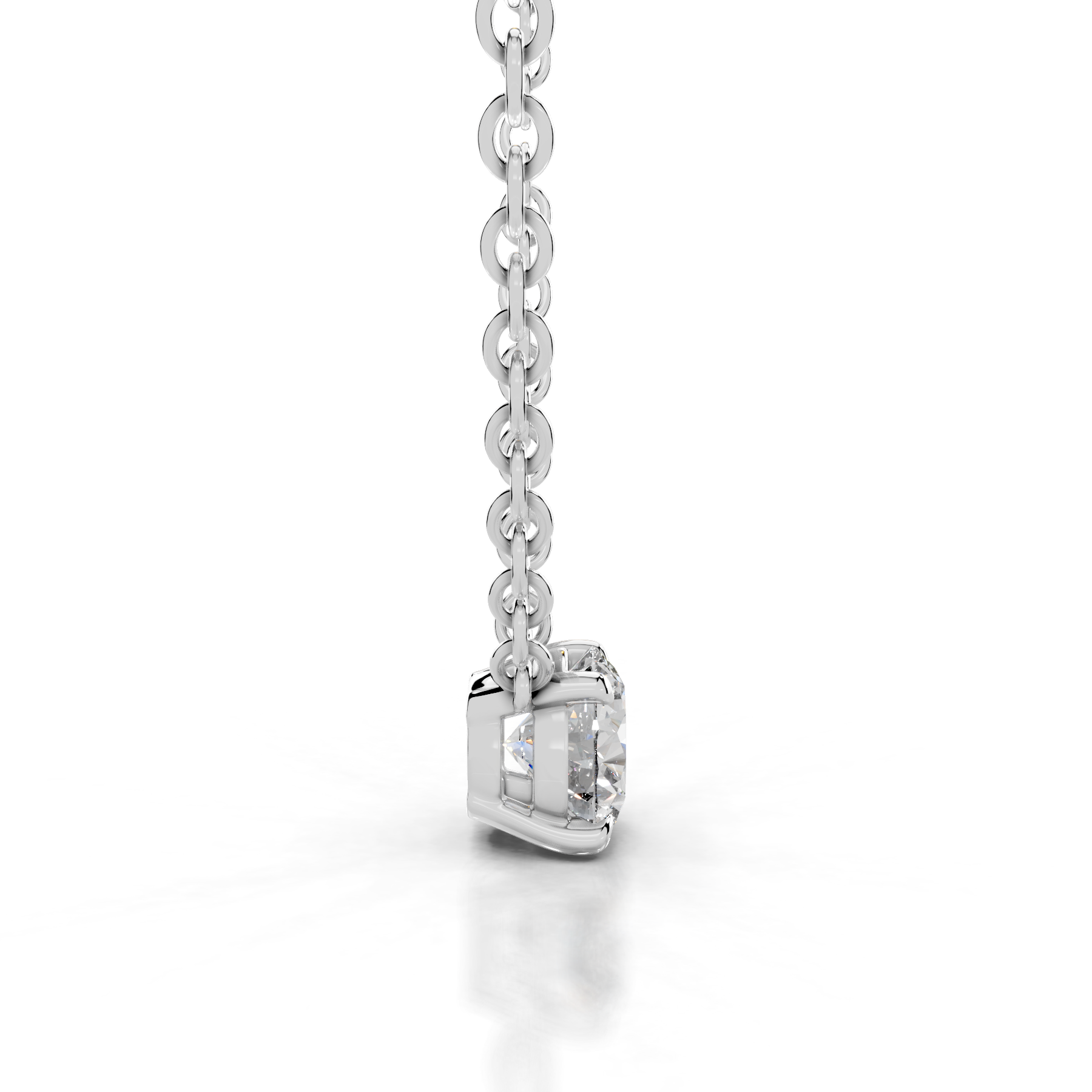 Mary Diamond Pendant (2 Carat) -18K White Gold