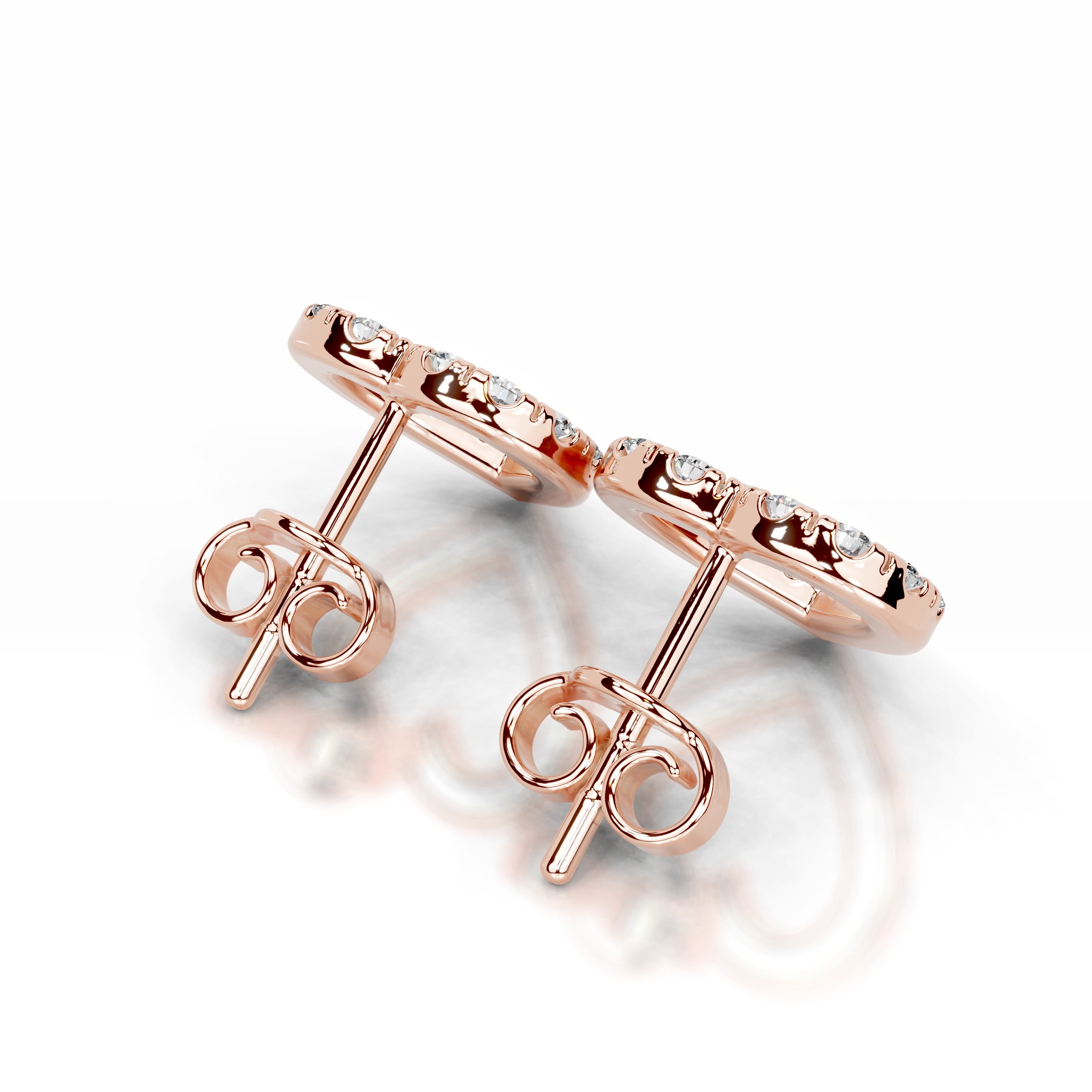 Linda Diamond Earrings - 14K Rose Gold