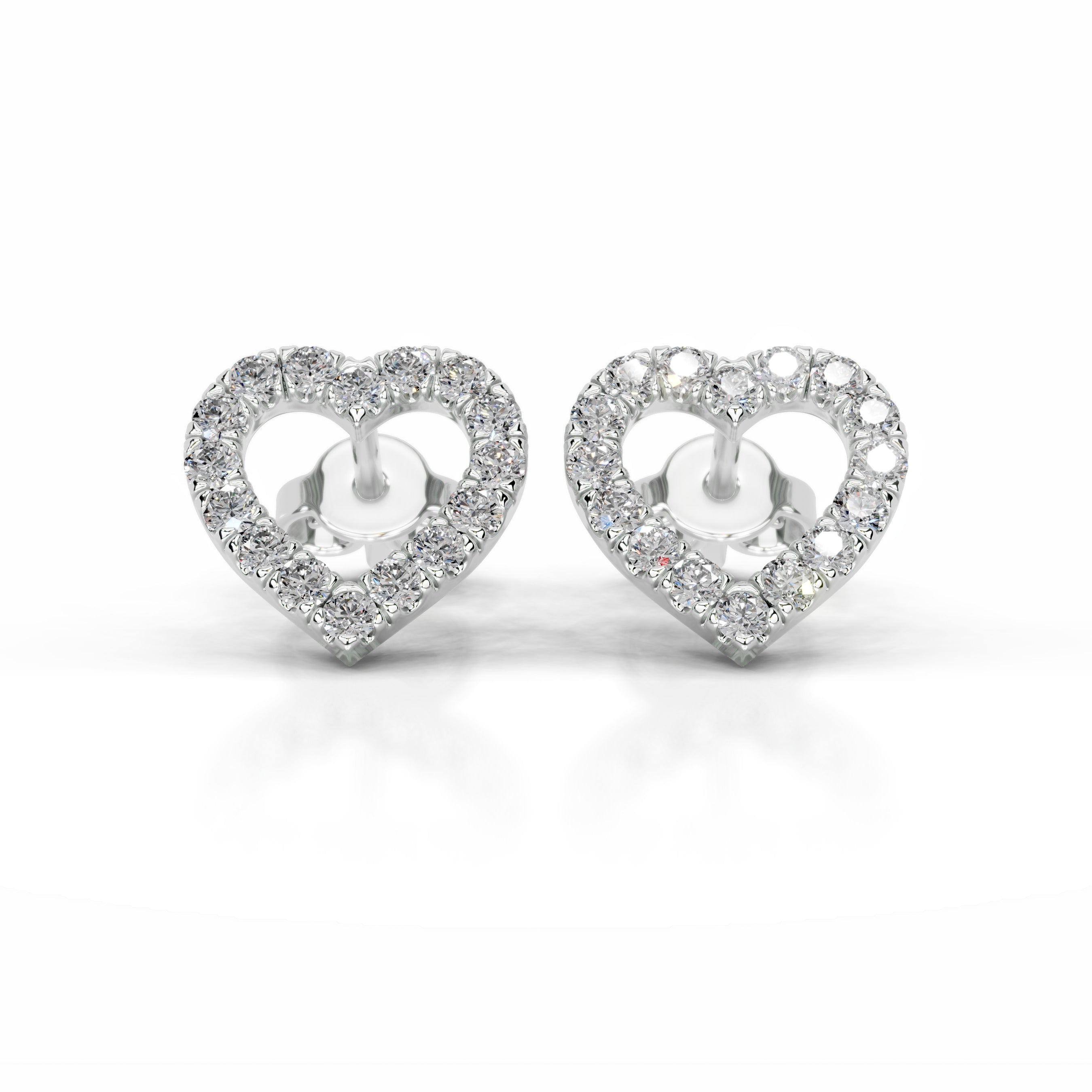 Linda Diamond Earrings - 14K White Gold