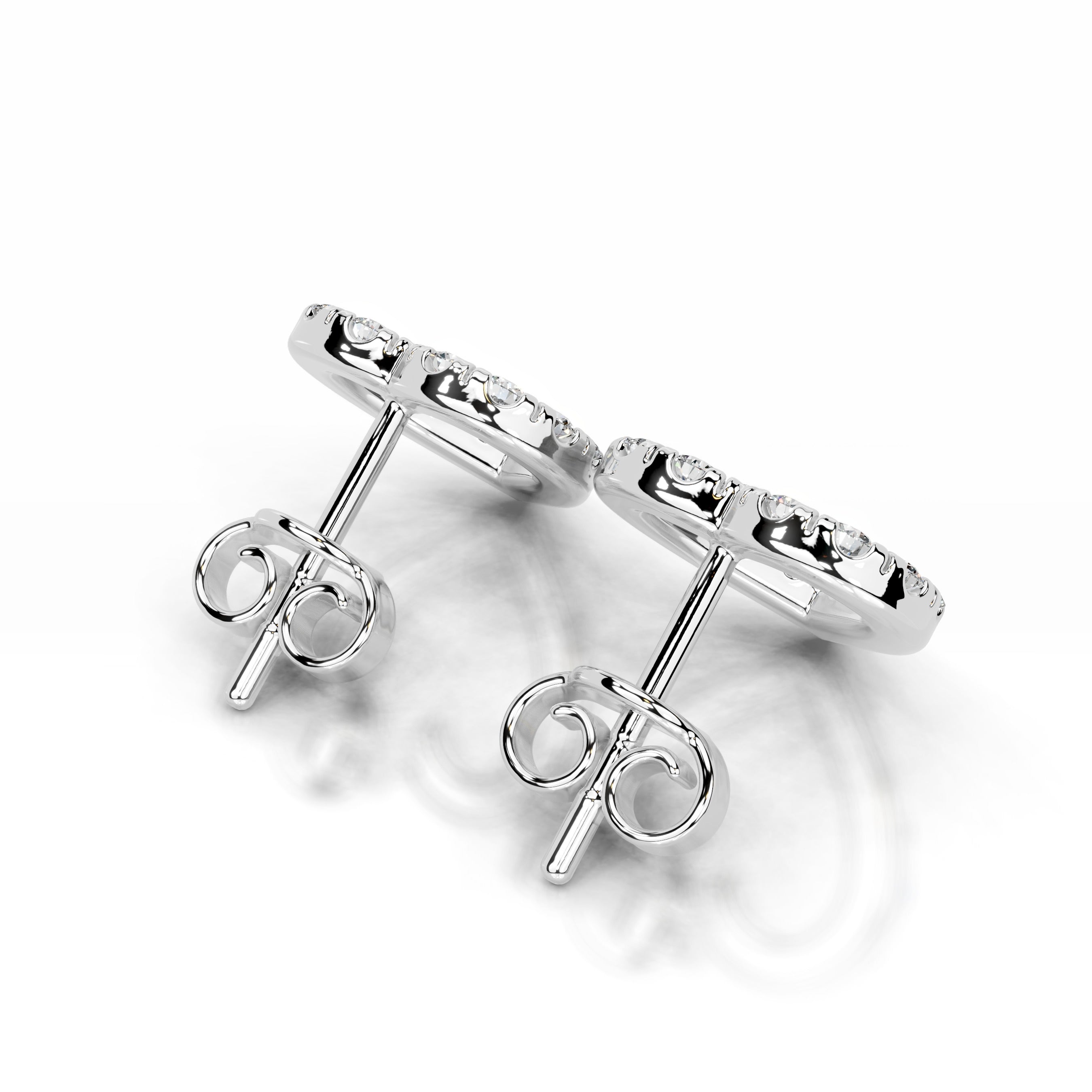 Linda Diamond Earrings - 18K White Gold