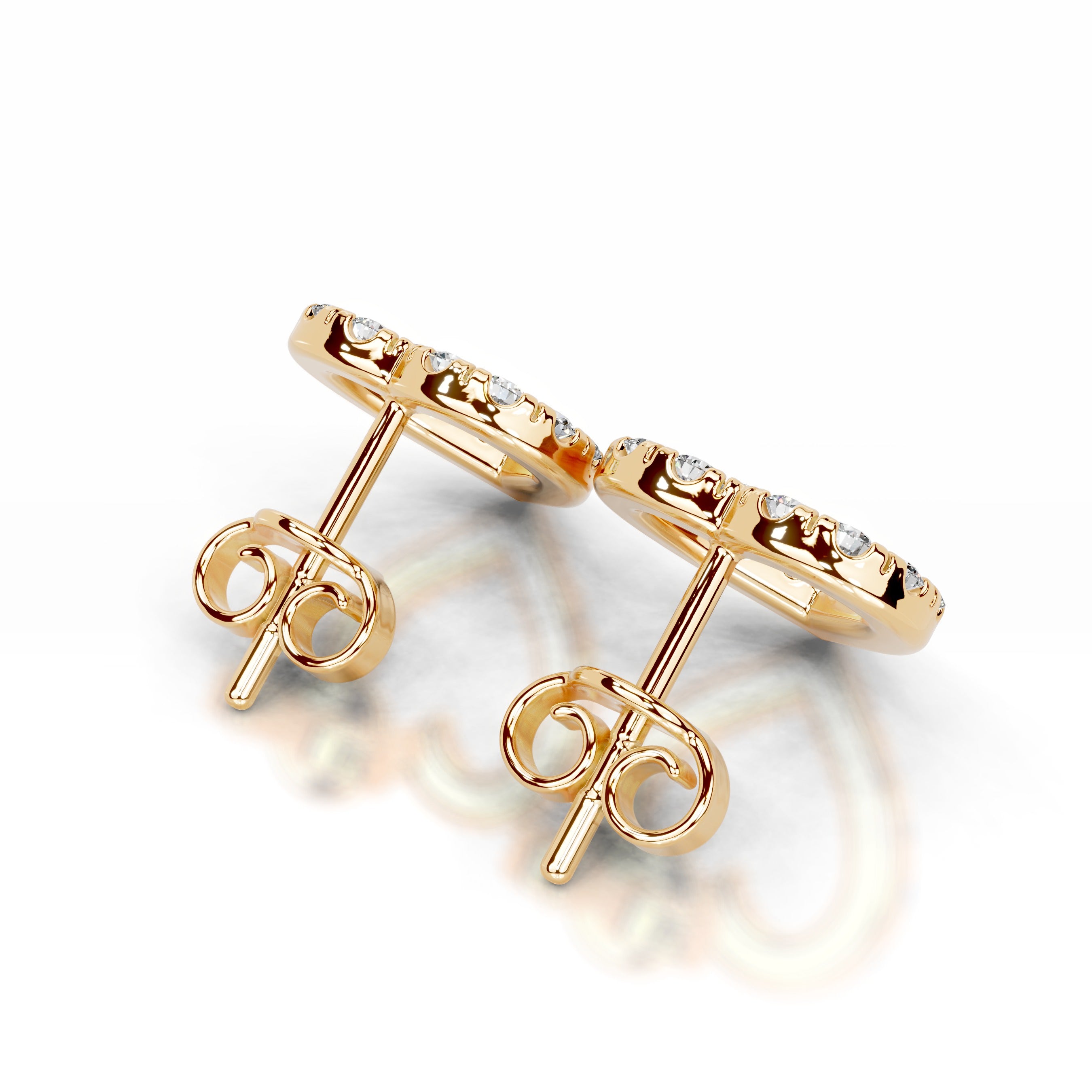 Linda Diamond Earrings - 18K Yellow Gold
