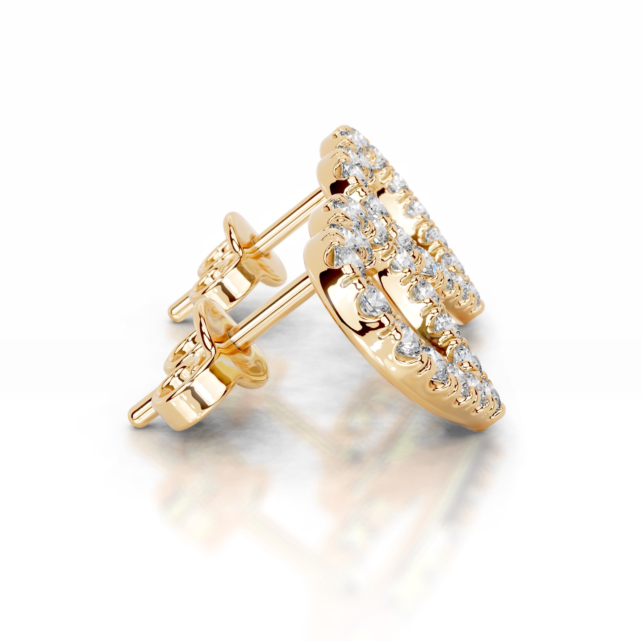 Linda Diamond Earrings - 18K Yellow Gold