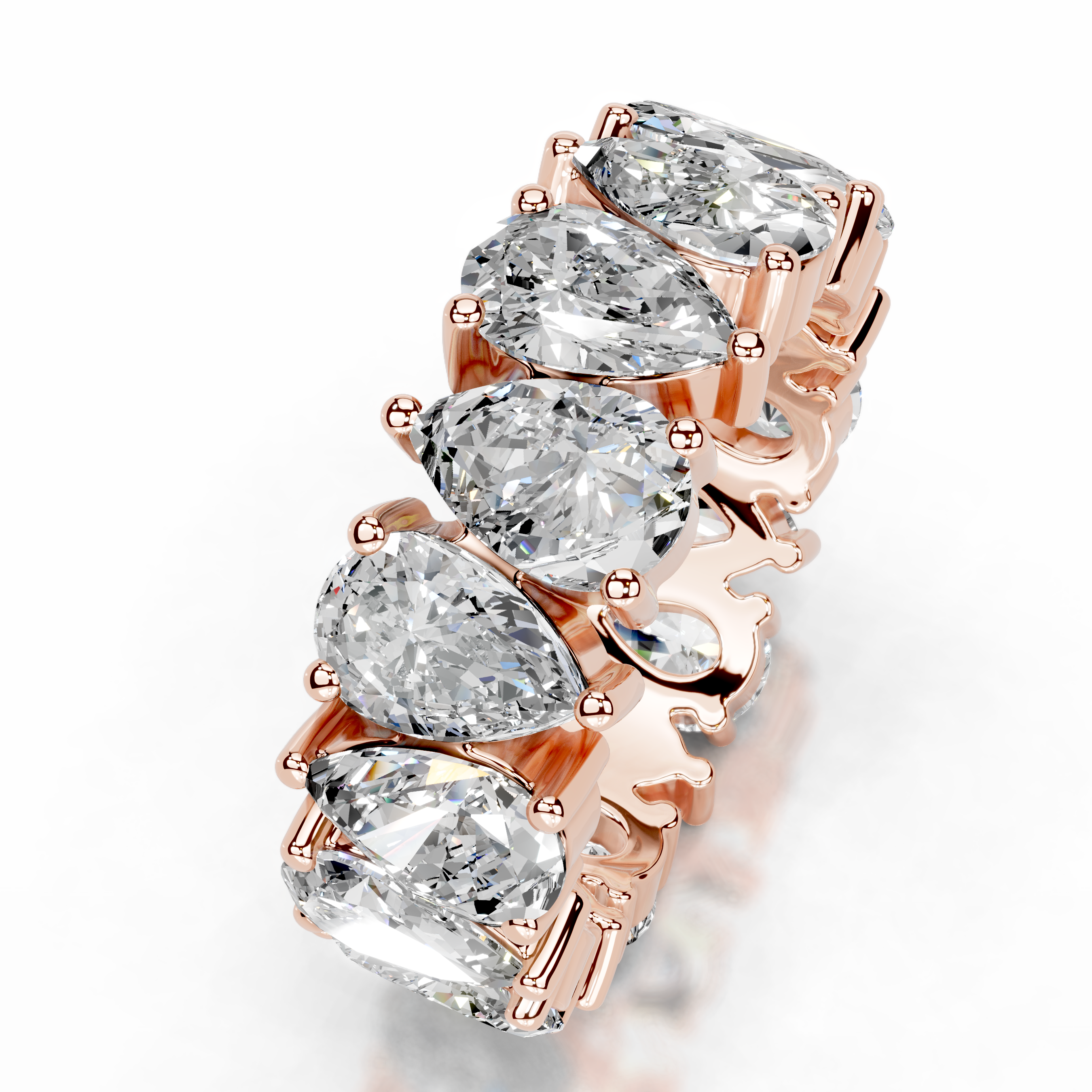 Sarah Diamond Wedding Ring   (6 Carat) -14K Rose Gold