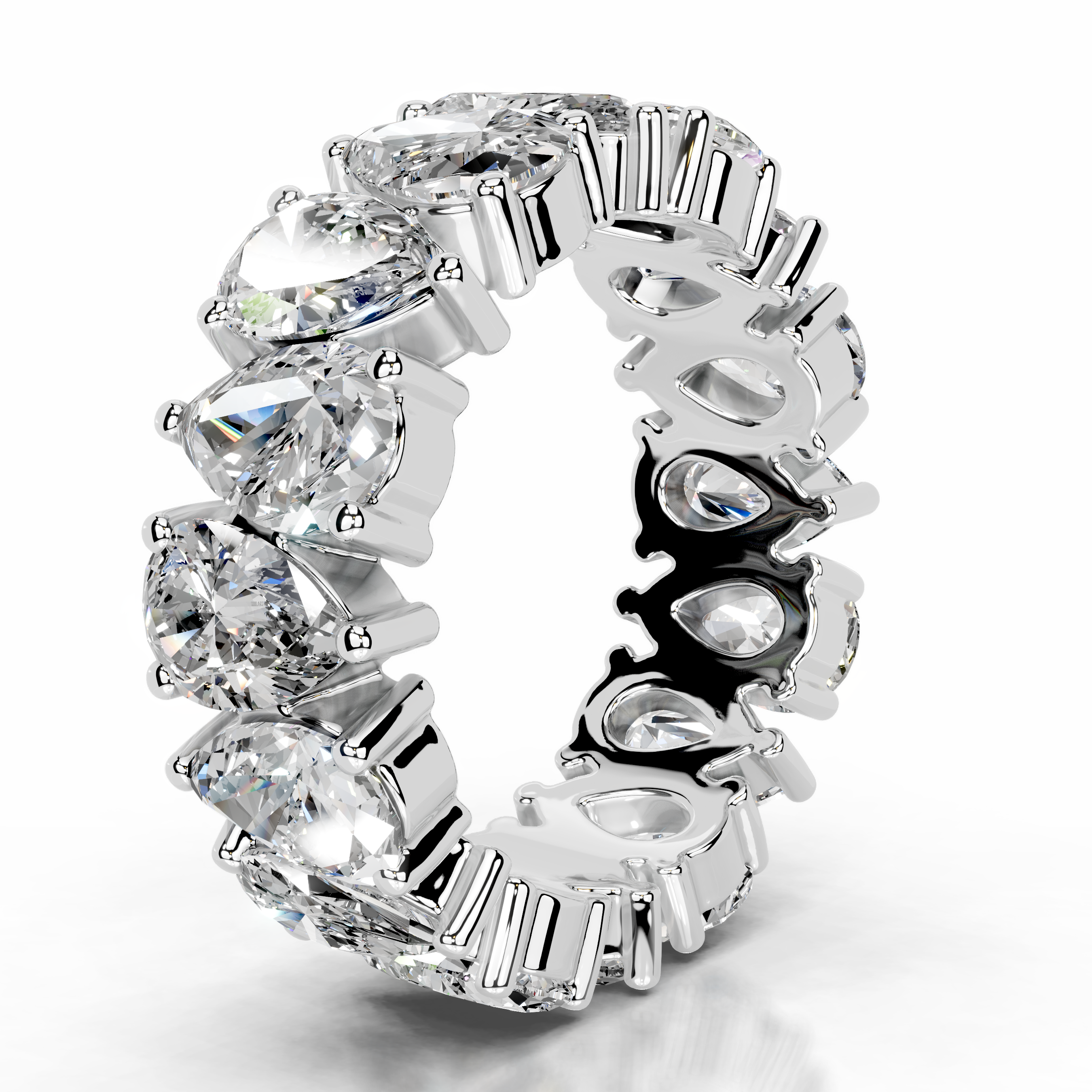 Sarah Diamond Wedding Ring (6 Carat) -14K White Gold