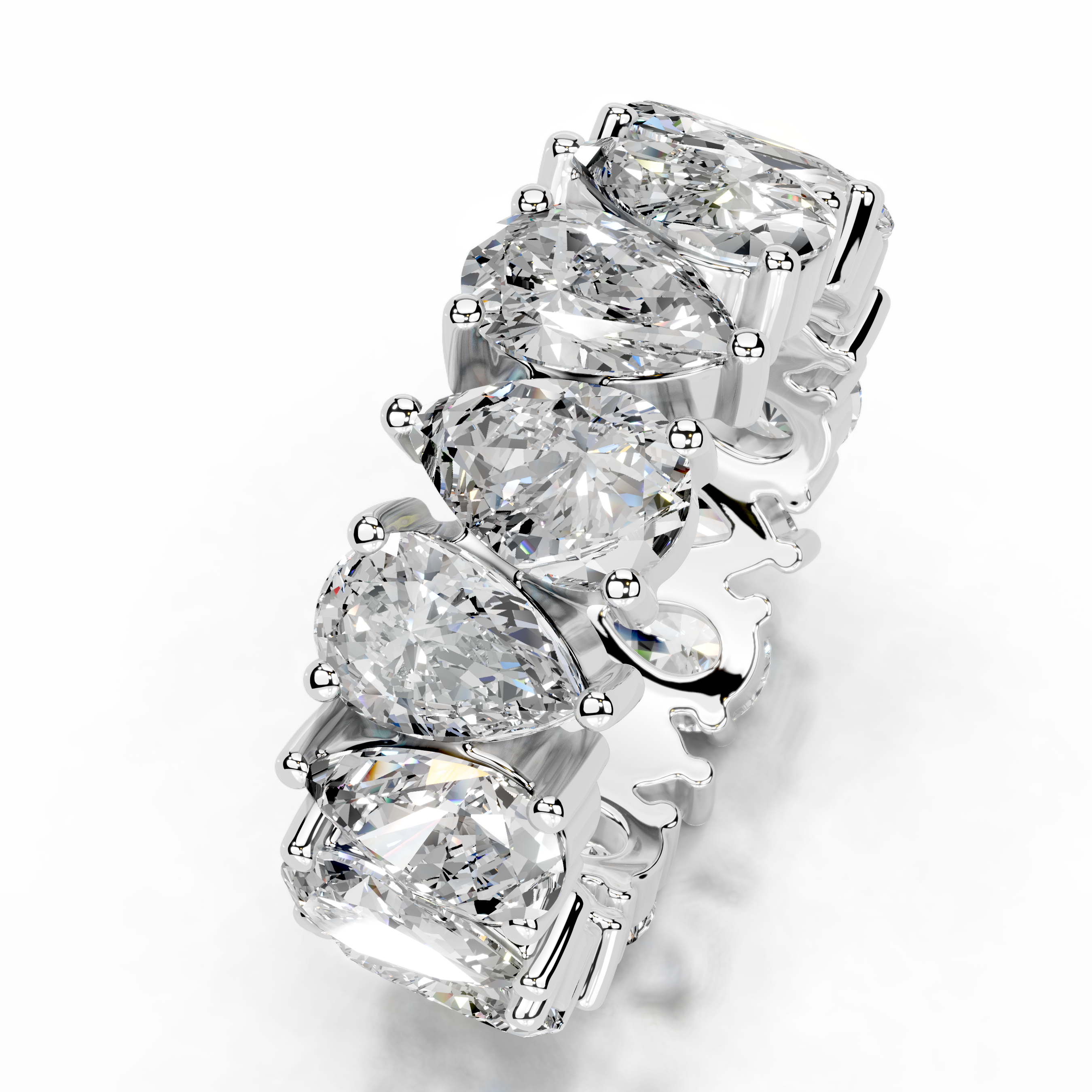 Sarah Diamond Wedding Ring (6 Carat) -14K White Gold