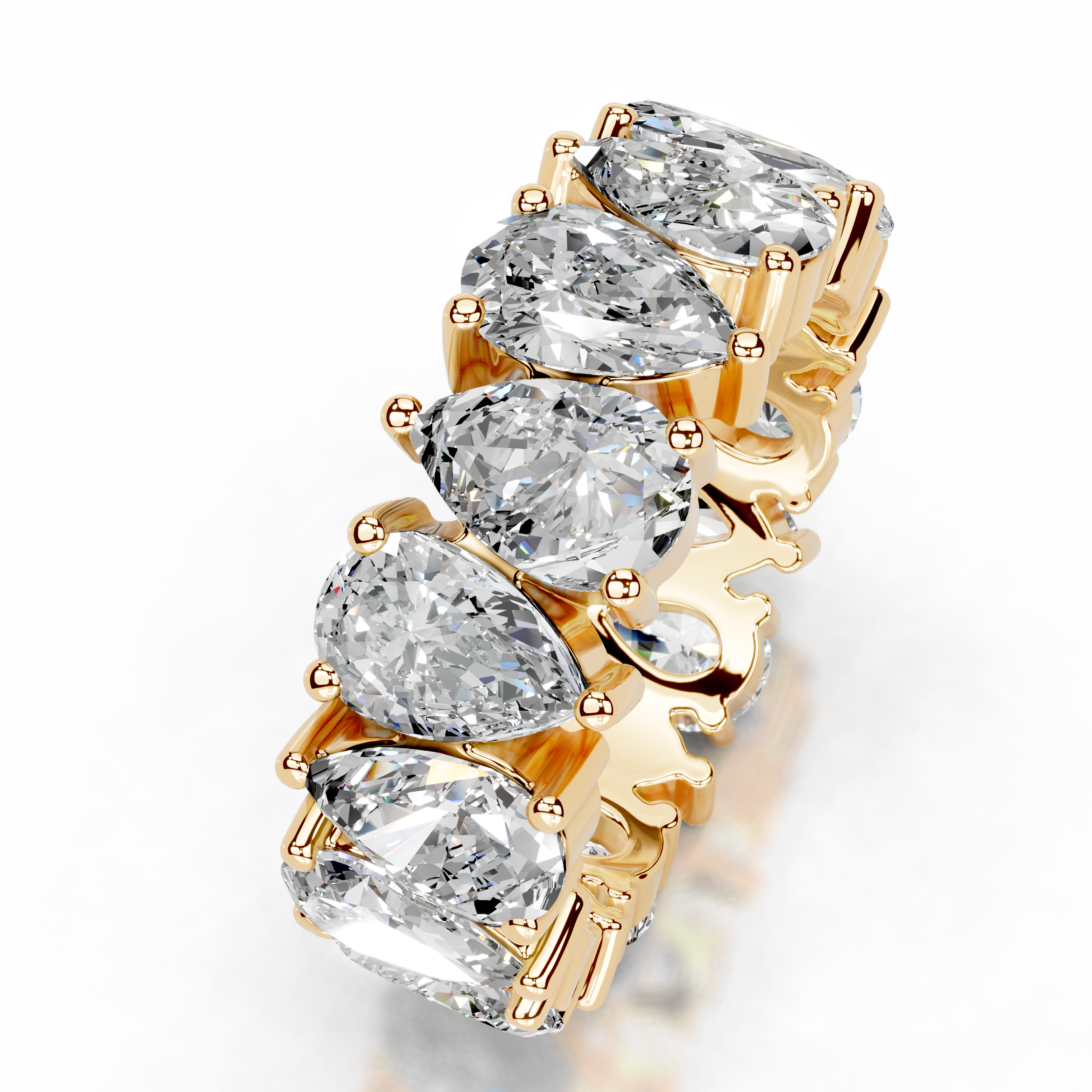 Sarah Lab Grown Diamond Wedding Ring (6 Carat) -18K Yellow Gold