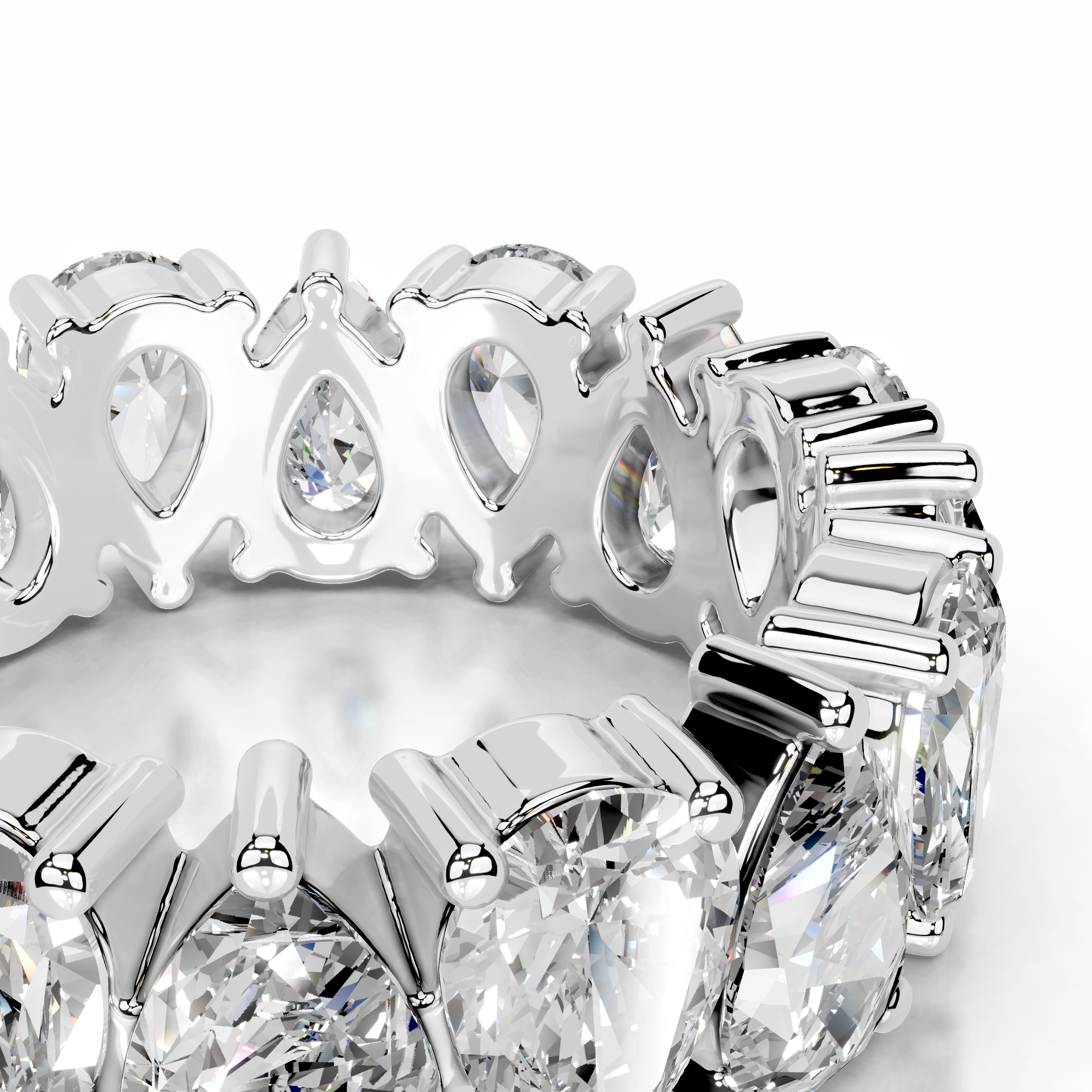 Sarah Diamond Wedding Ring (6 Carat) -14K White Gold