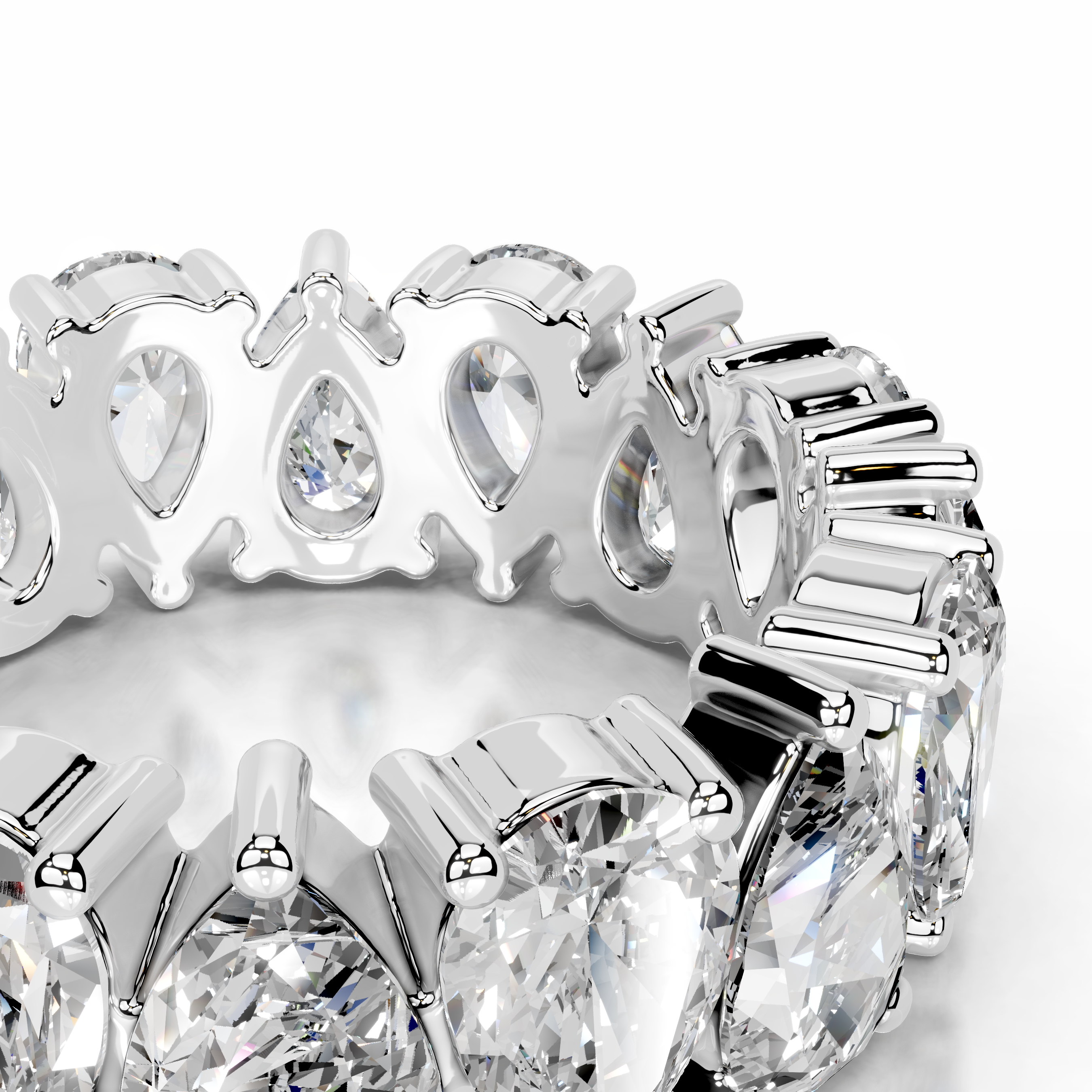 Sarah Diamond Wedding Ring   (6 Carat) -14K White Gold