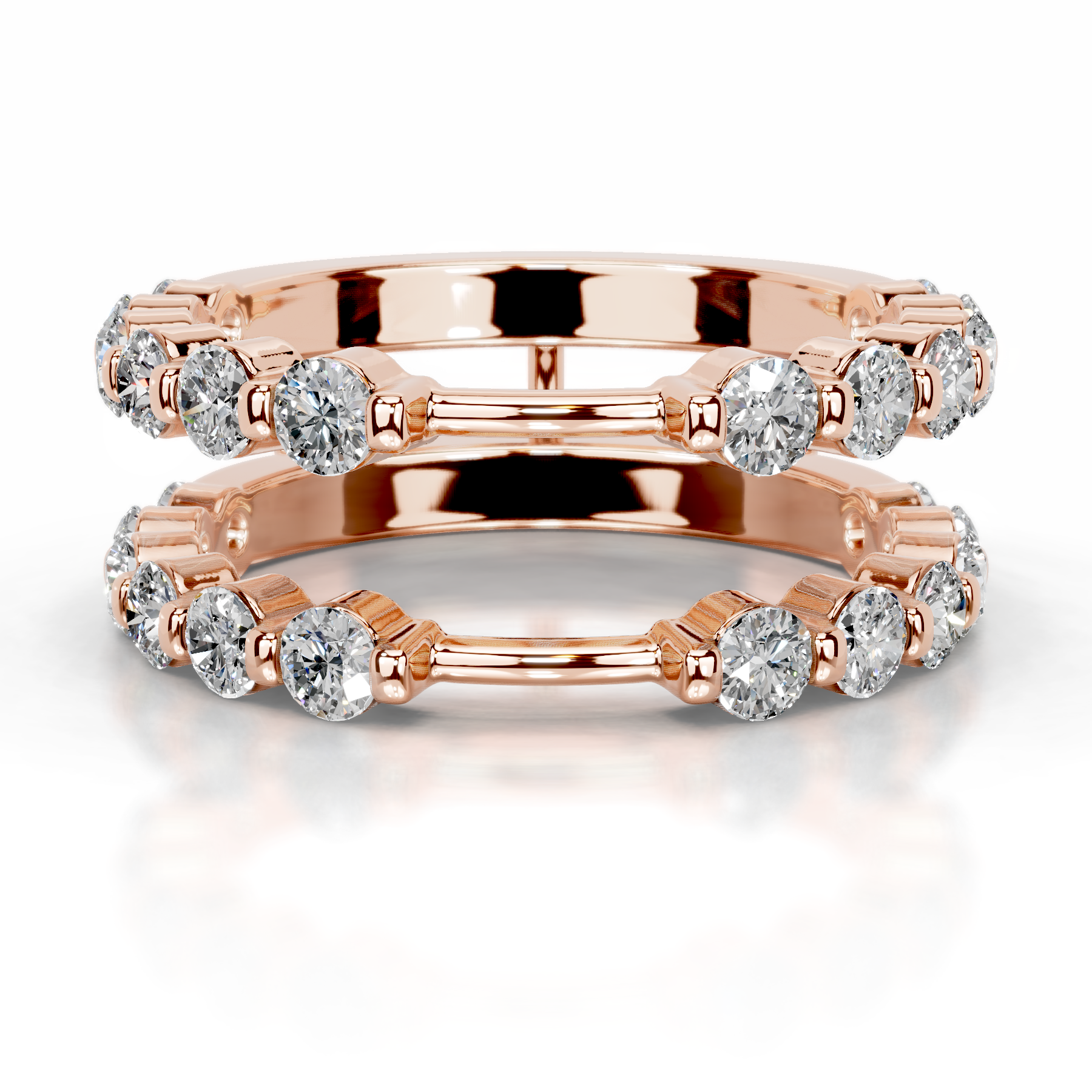 Ashley Diamond Wedding Ring (1.25 Carat) -14K Rose Gold