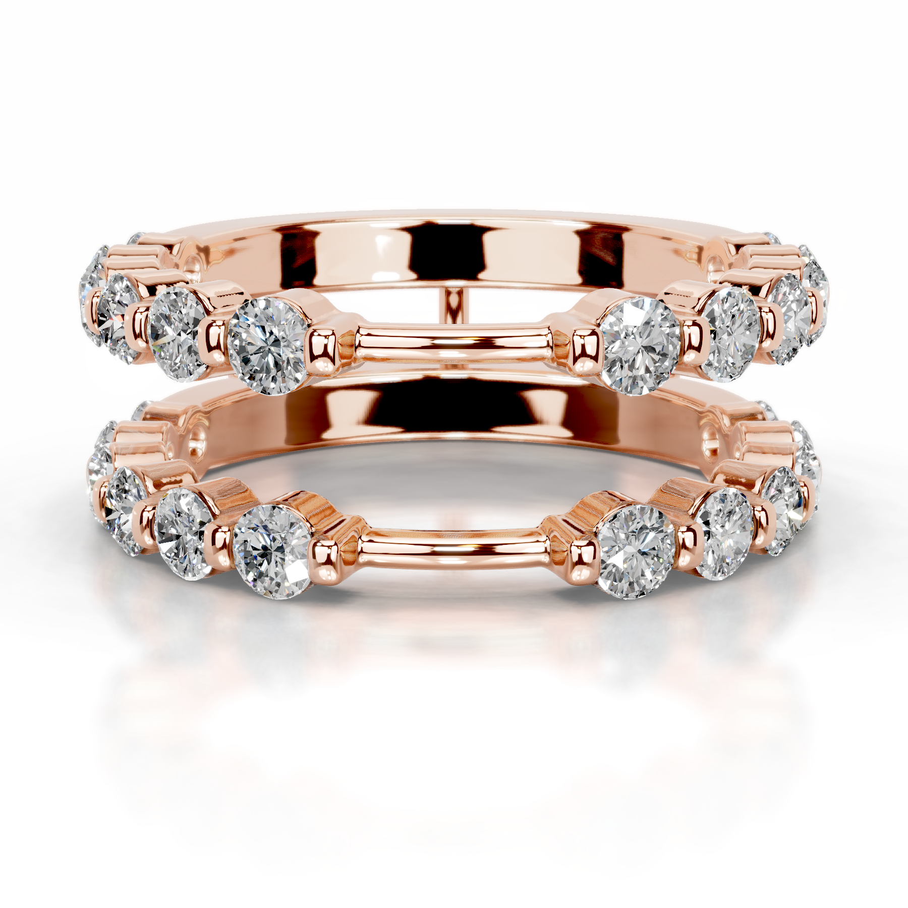 Ashley Diamond Wedding Ring   (1.25 Carat) -14K Rose Gold