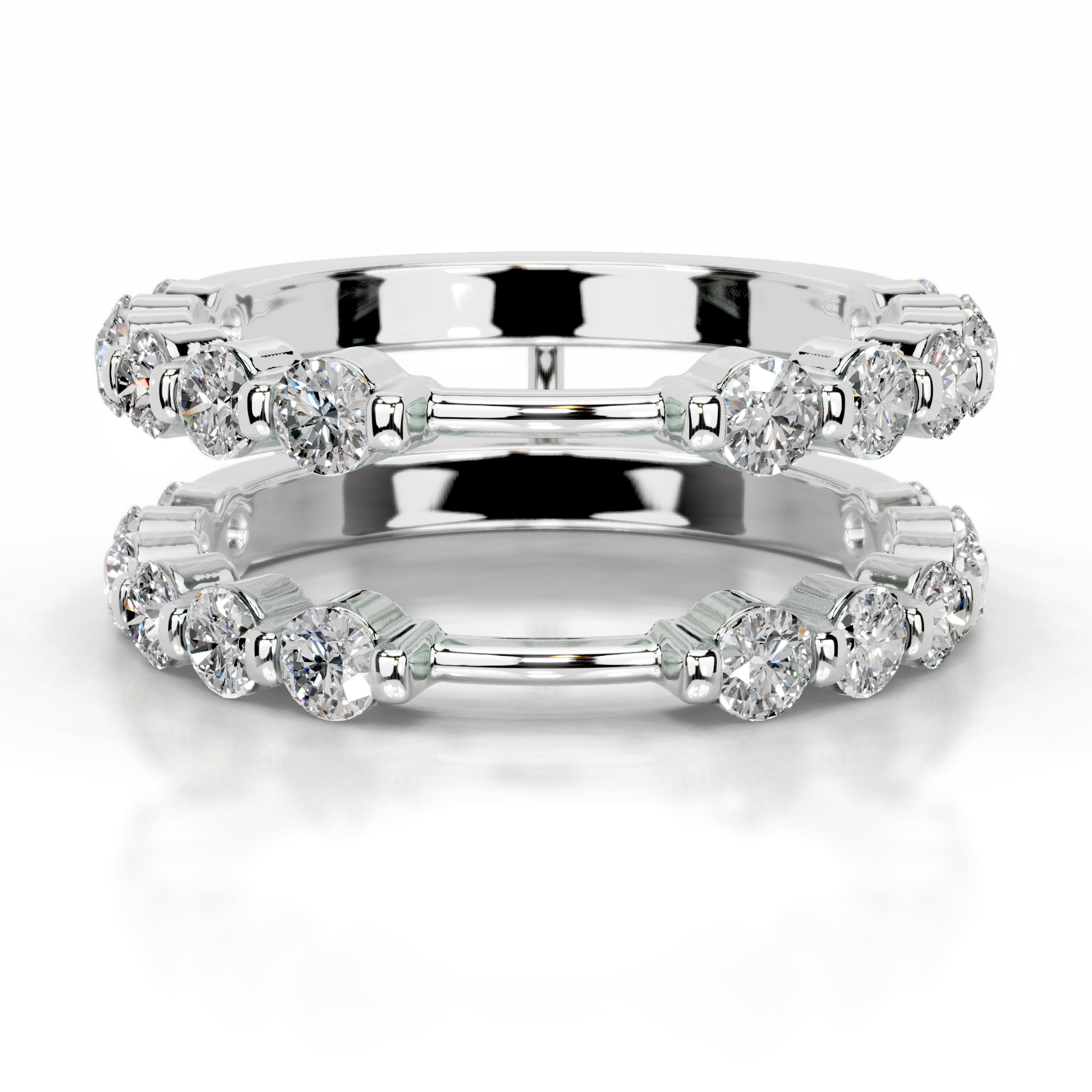 Ashley Diamond Wedding Ring (1.25 Carat) -14K White Gold (RTS)