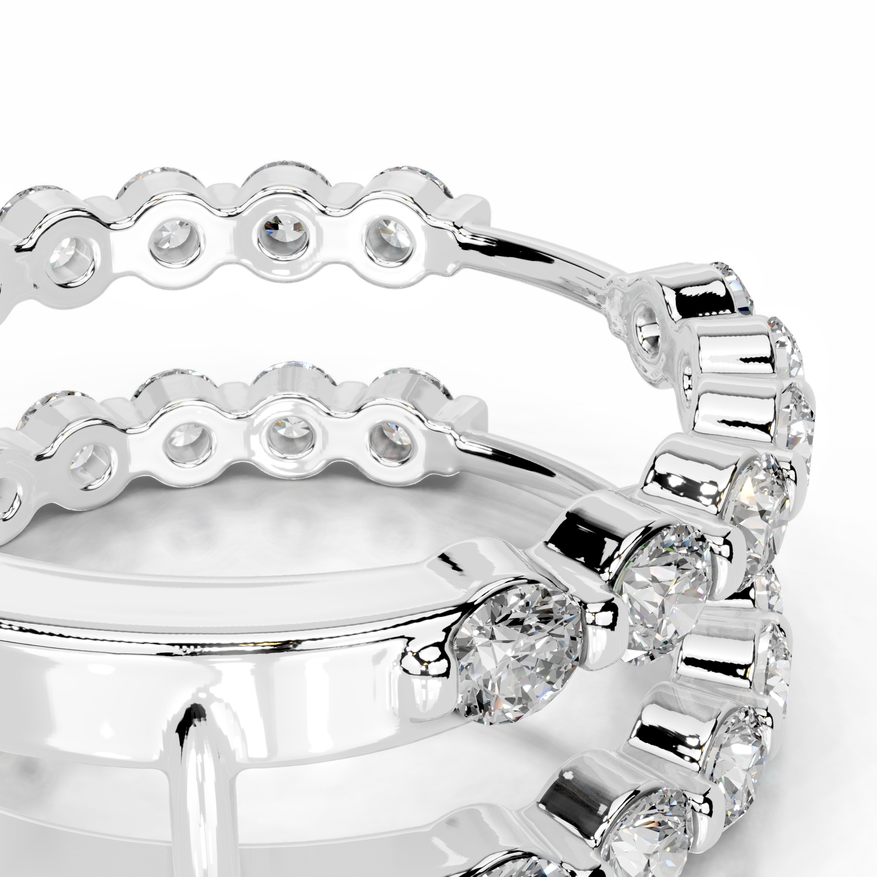Ashley Diamond Wedding Ring (1.25 Carat) -14K White Gold (RTS)