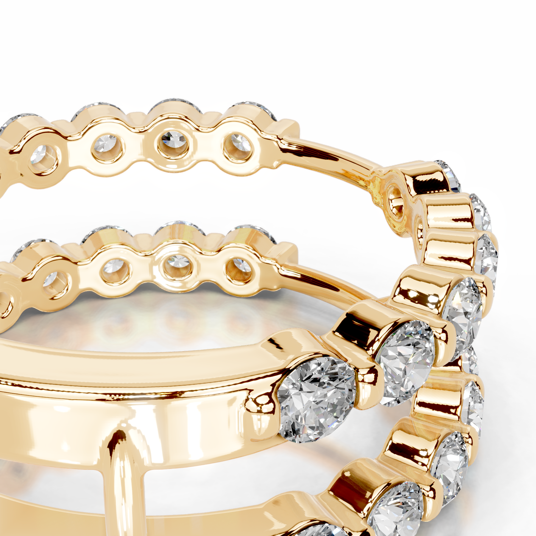 Ashley Lab Grown Diamond Wedding Ring (1.25 Carat) -18K Yellow Gold