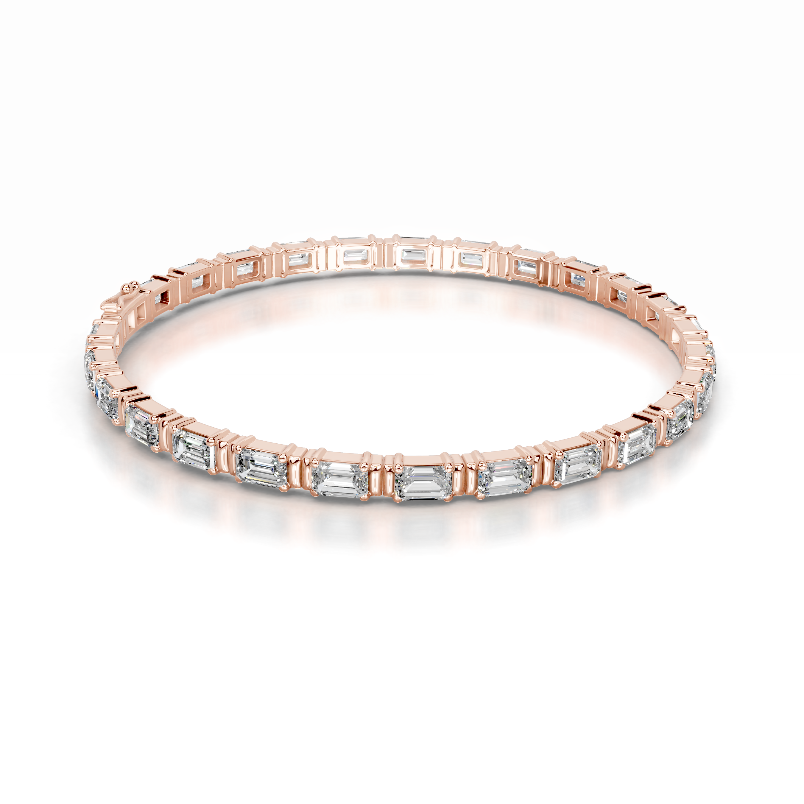 Severine Lab Grown Diamond Tennis Bracelet (13 Carat) -14K Rose Gold