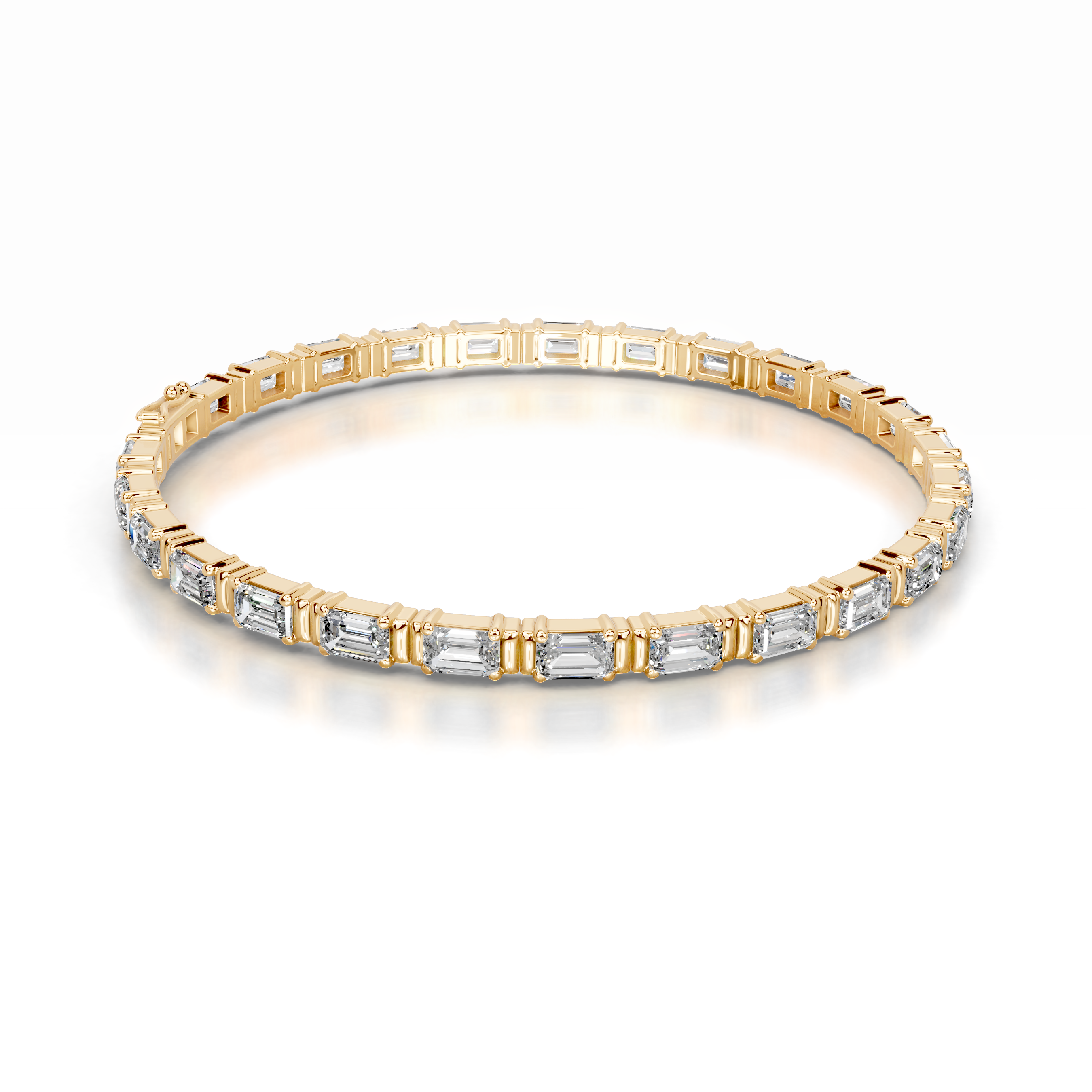 Severine Lab Grown Diamond Tennis Bracelet (13 Carat) -18K Yellow Gold