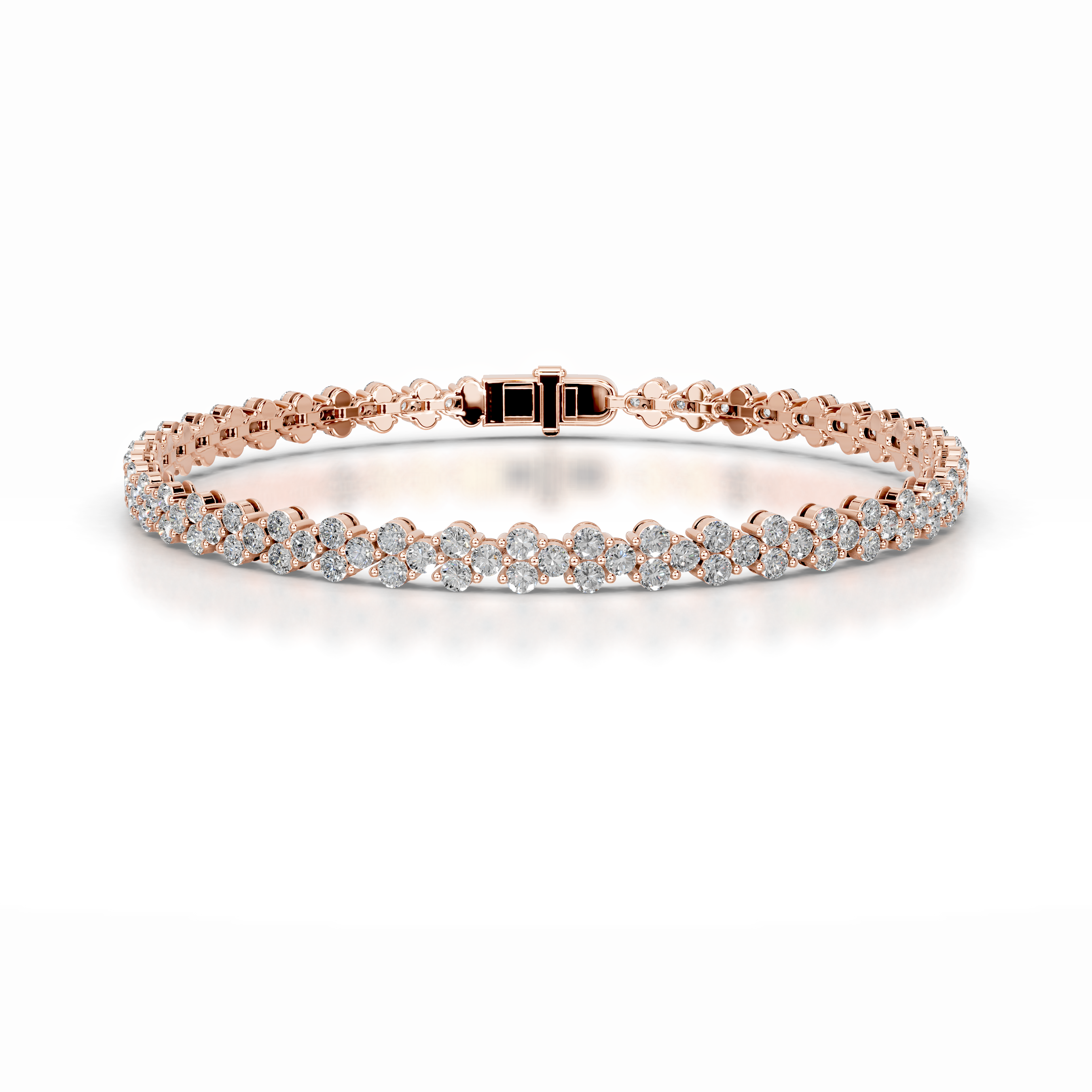 Shirley Lab Grown Diamond Tennis Bracelet (7.5 Carat) -14K Rose Gold