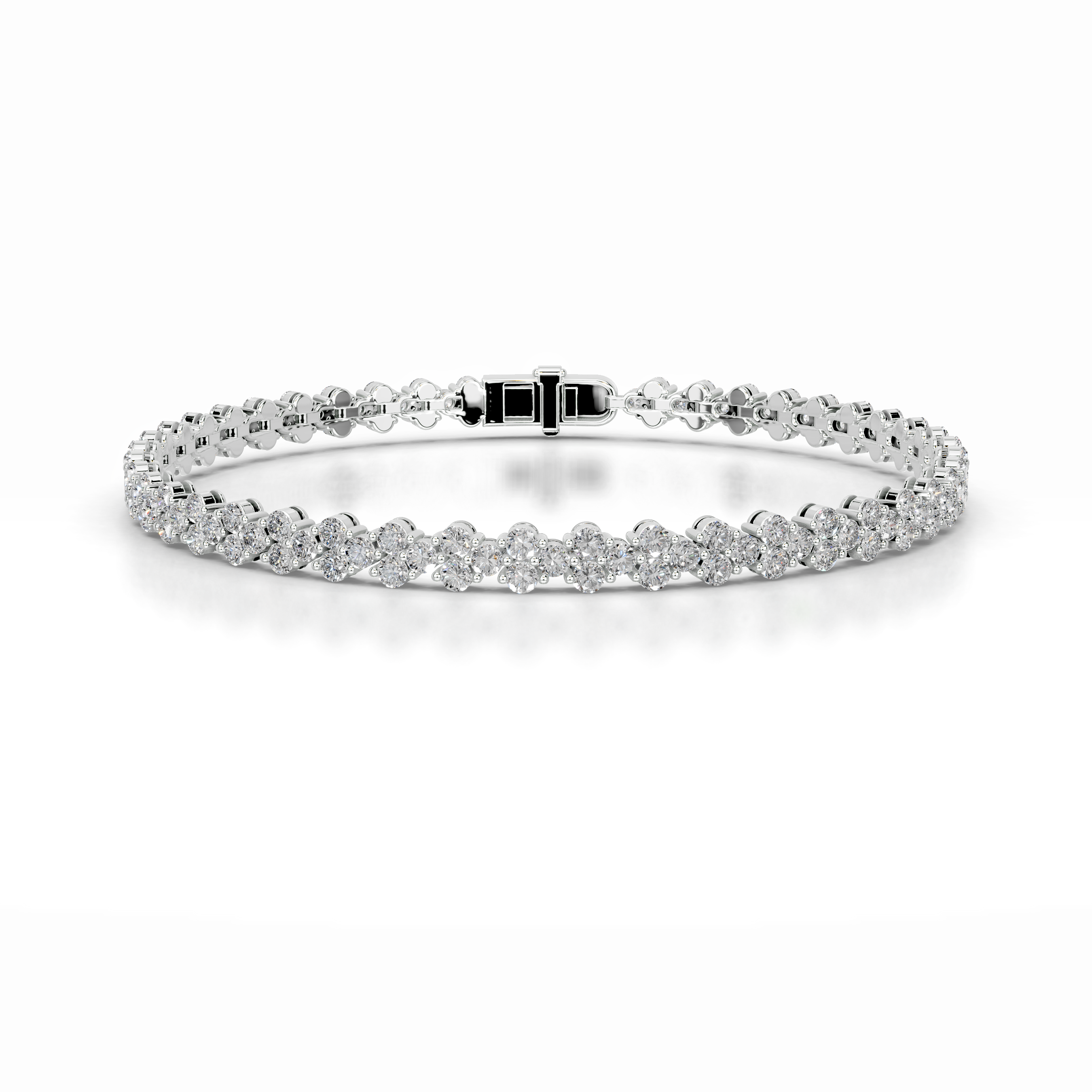 Shirley Diamond Tennis Bracelet (7.5 Carat) -18K White Gold