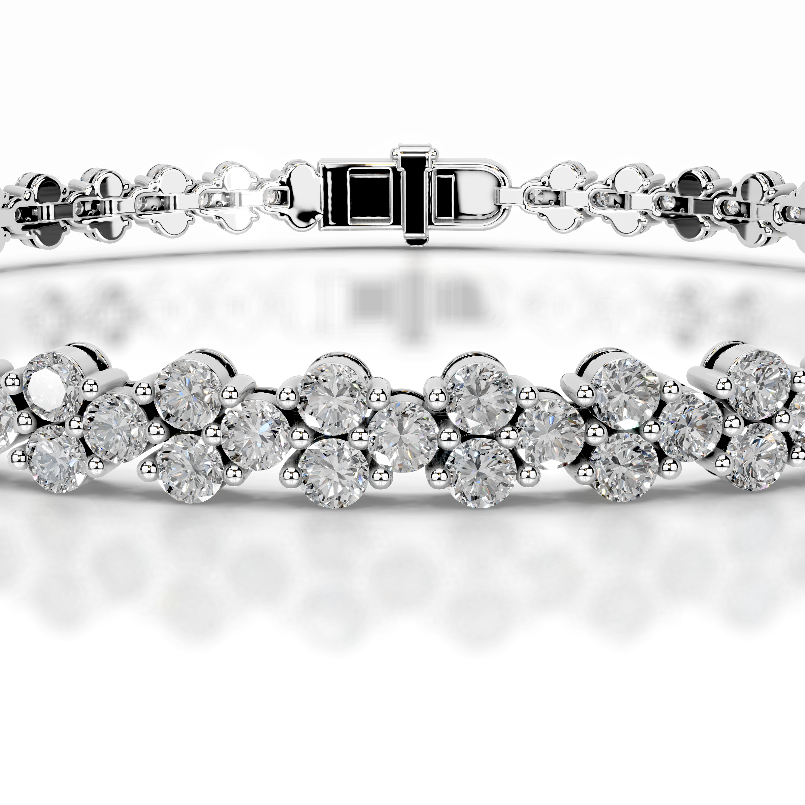 Shirley Diamond Tennis Bracelet (7.5 Carat) -18K White Gold