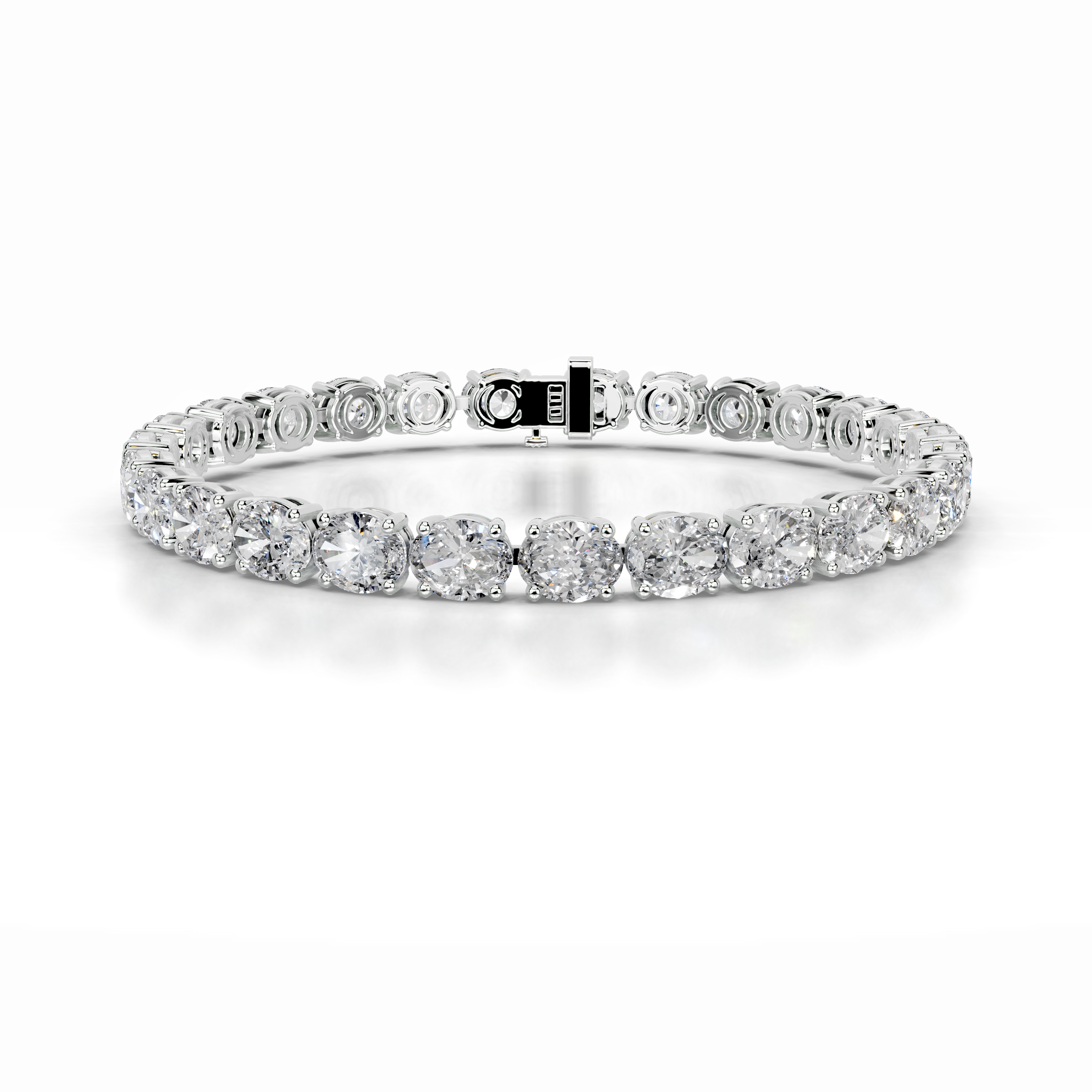 Ruth Lab Grown Diamond Tennis Bracelet (15 Carat) -18K White Gold