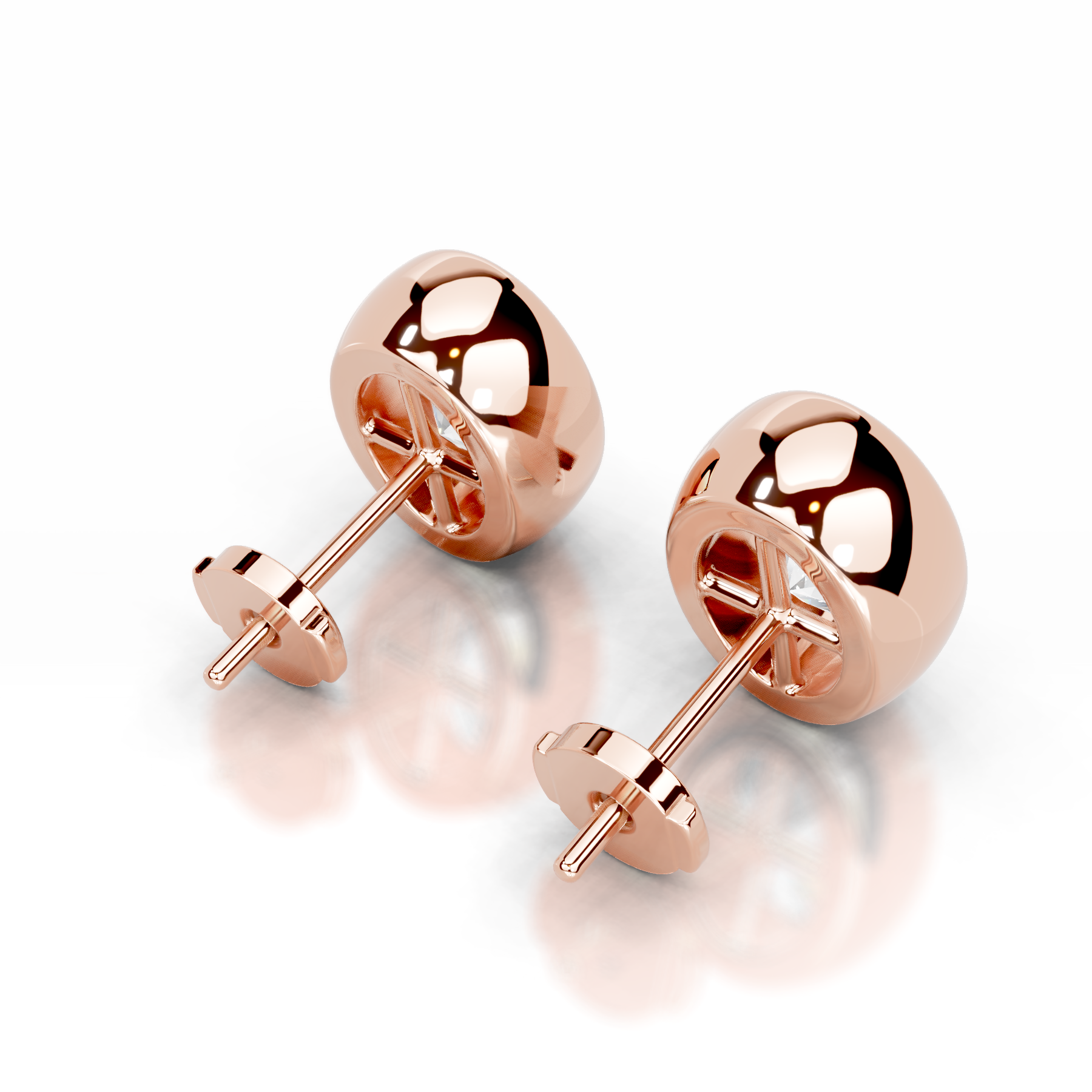 Janice Diamond Earrings (3 Carat) -14K Rose Gold